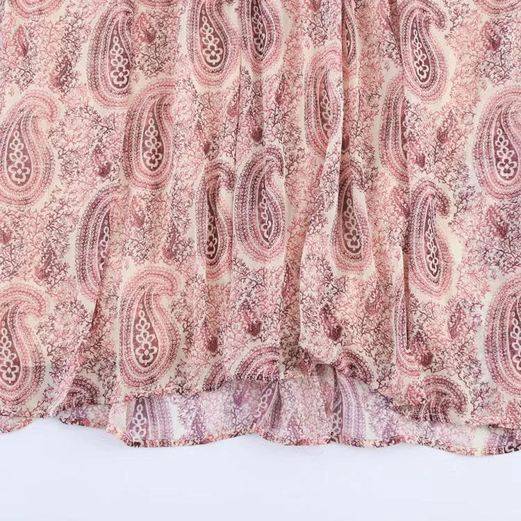 Nordspur | Ruffara Vintage Paisley Print Midi Dress