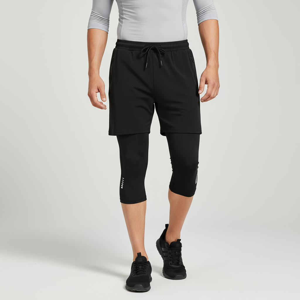 Nordspur | RunFlexor Cropped Outer Shorts With Inner Tights