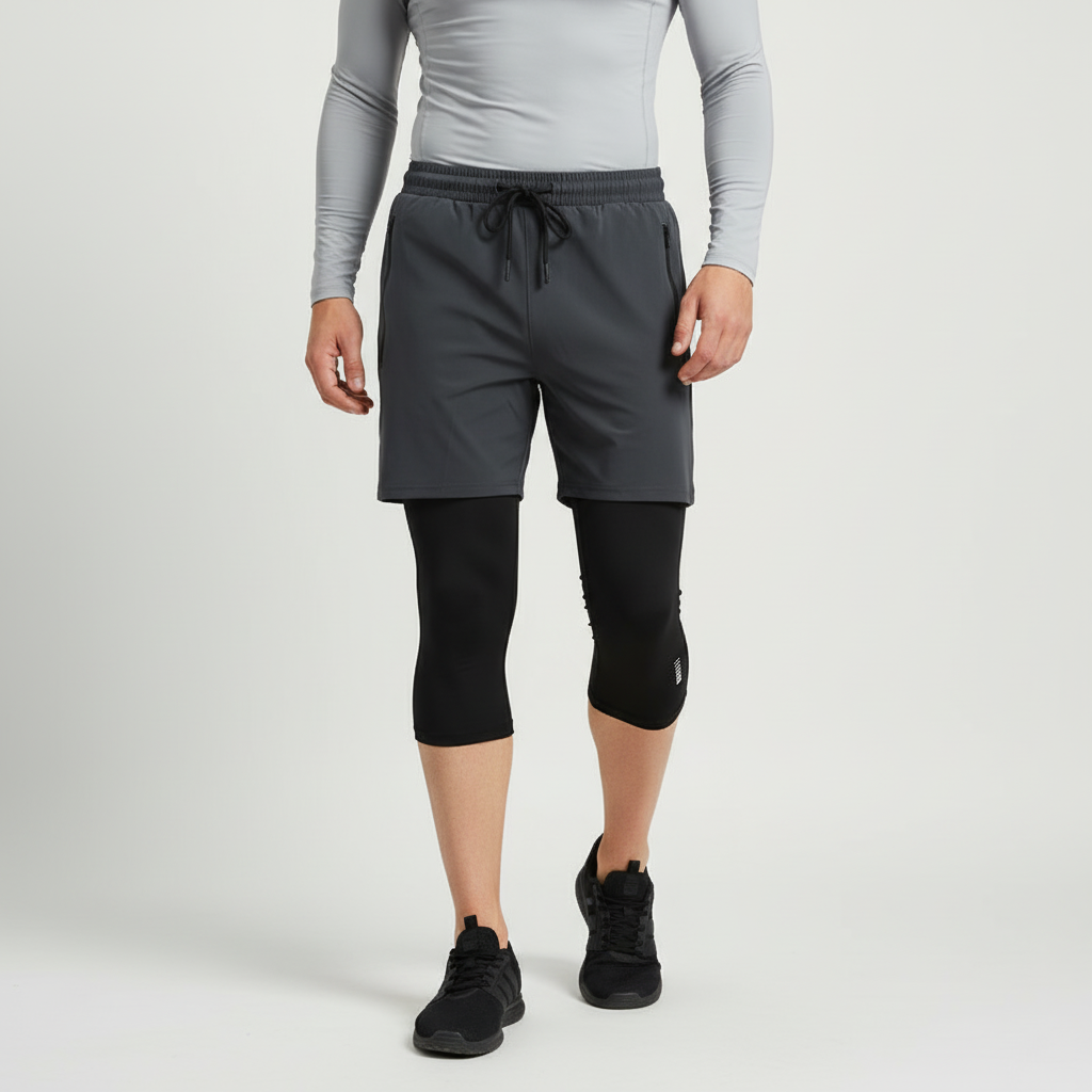 Nordspur | RunFlexor Cropped Outer Shorts With Inner Tights