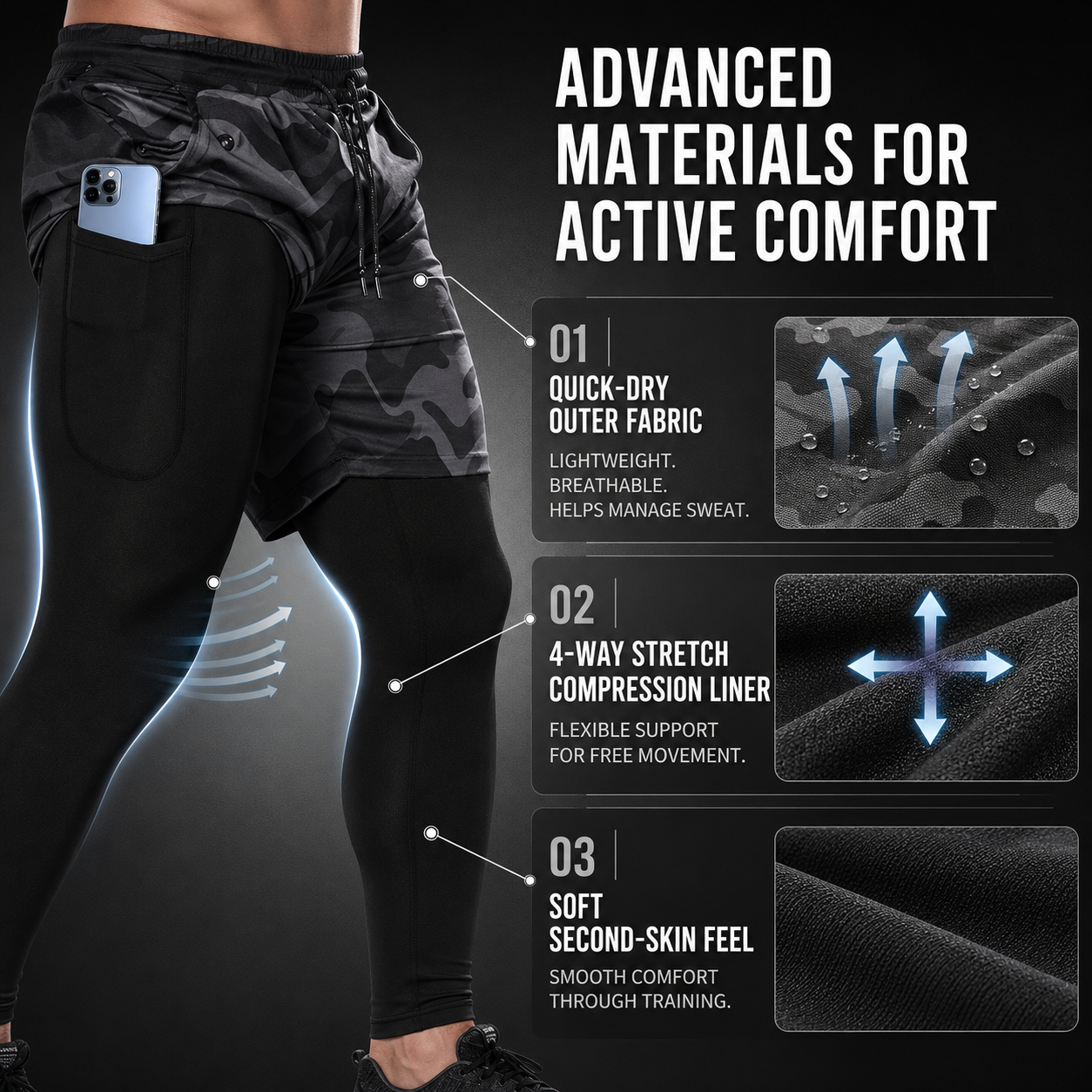 Nordspur | RunVanta Two In One Training Pants