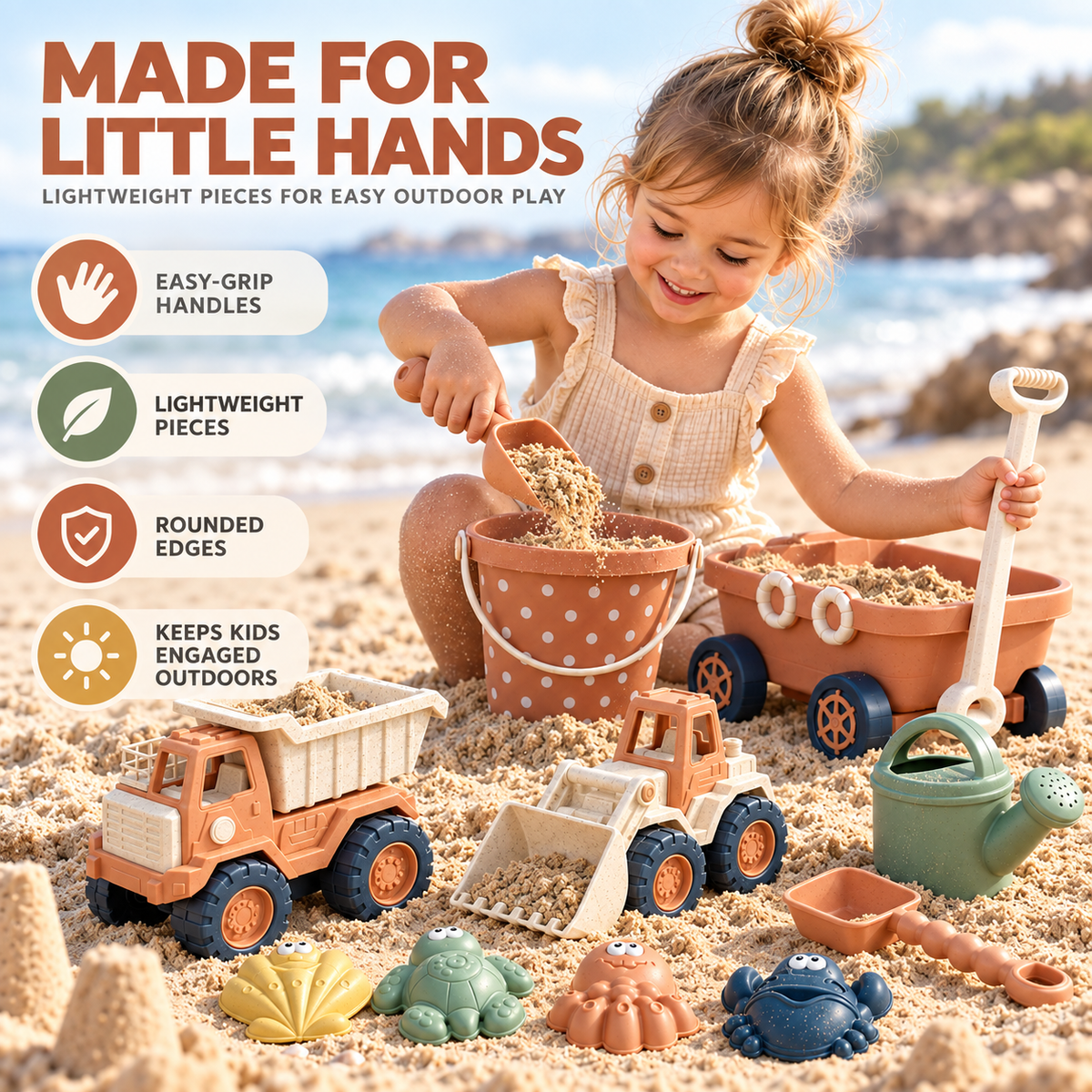 Nordspur | Sandgrove Multi-Piece Beach Sand Digging Toy Set