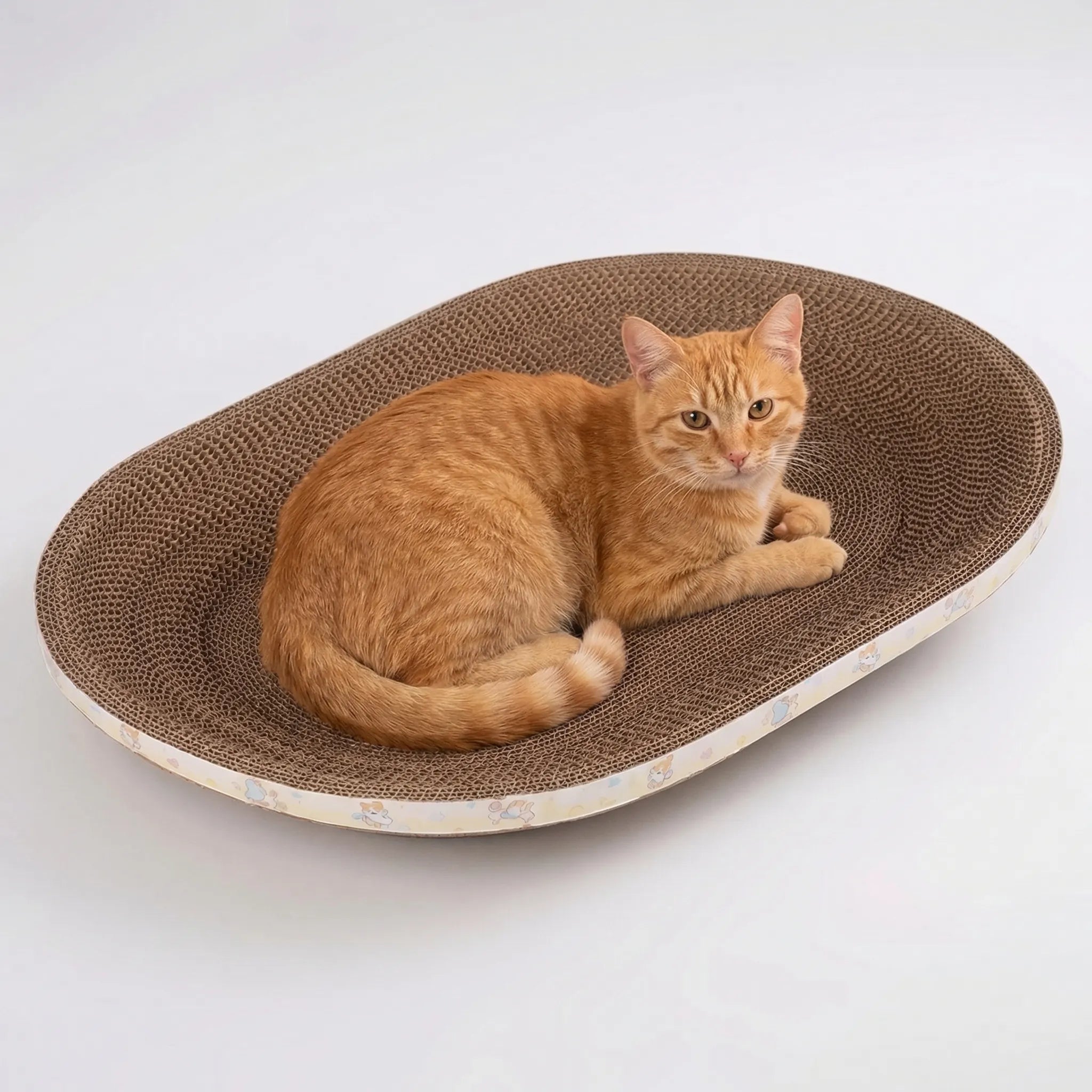 Nordspur | Scratchoval Oval Corrugated Cat Scratcher Bed