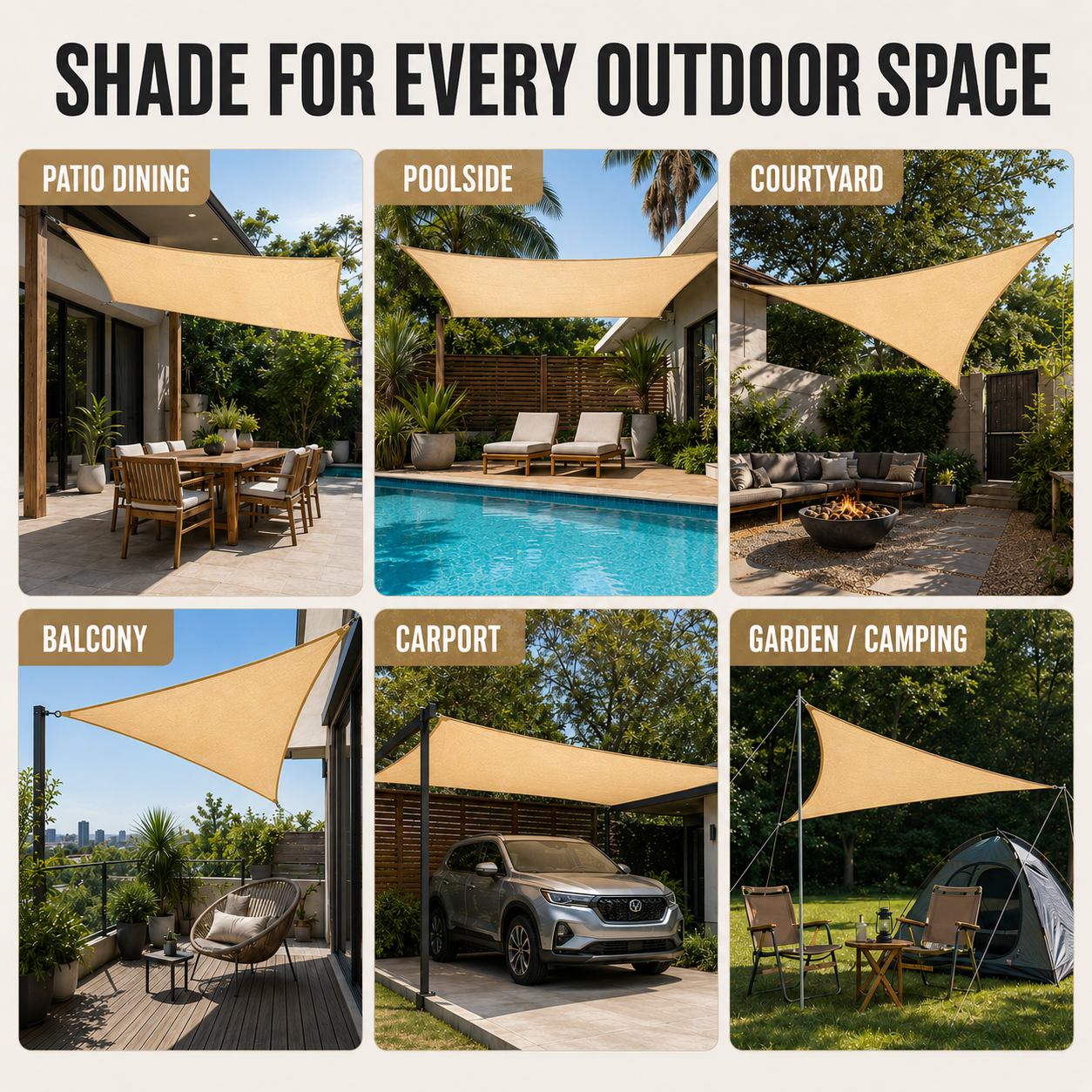 Nordspur | Shadeara Rectangular Sun Shade Canopy