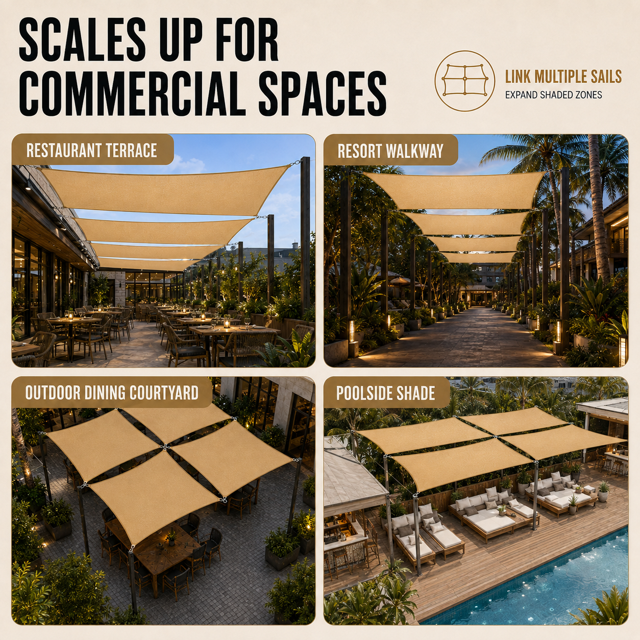 Nordspur | Shadeara Rectangular Sun Shade Canopy