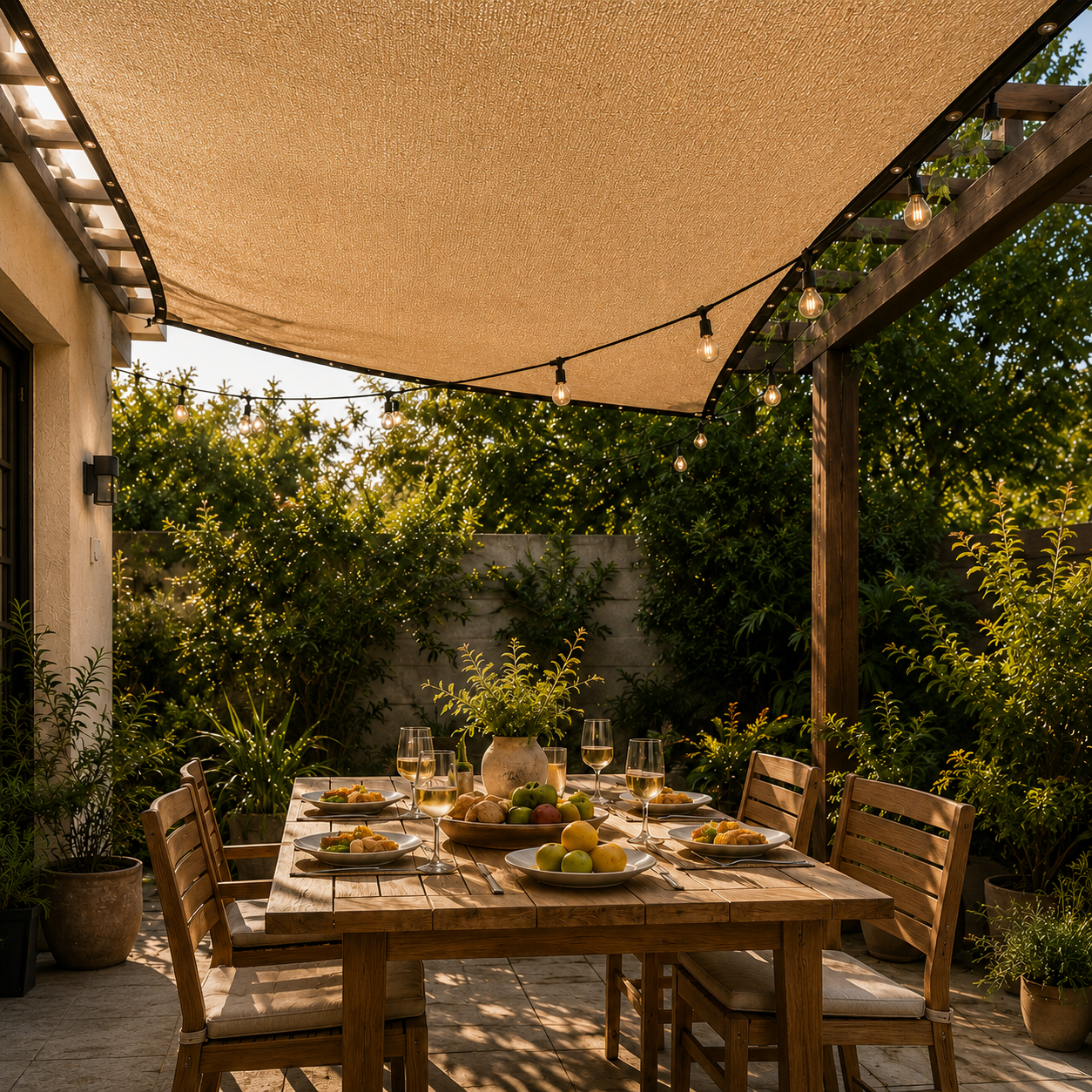 Nordspur | Shadeora Pergola Shade Sail | Patio Sun Shade Panel with Eyelets