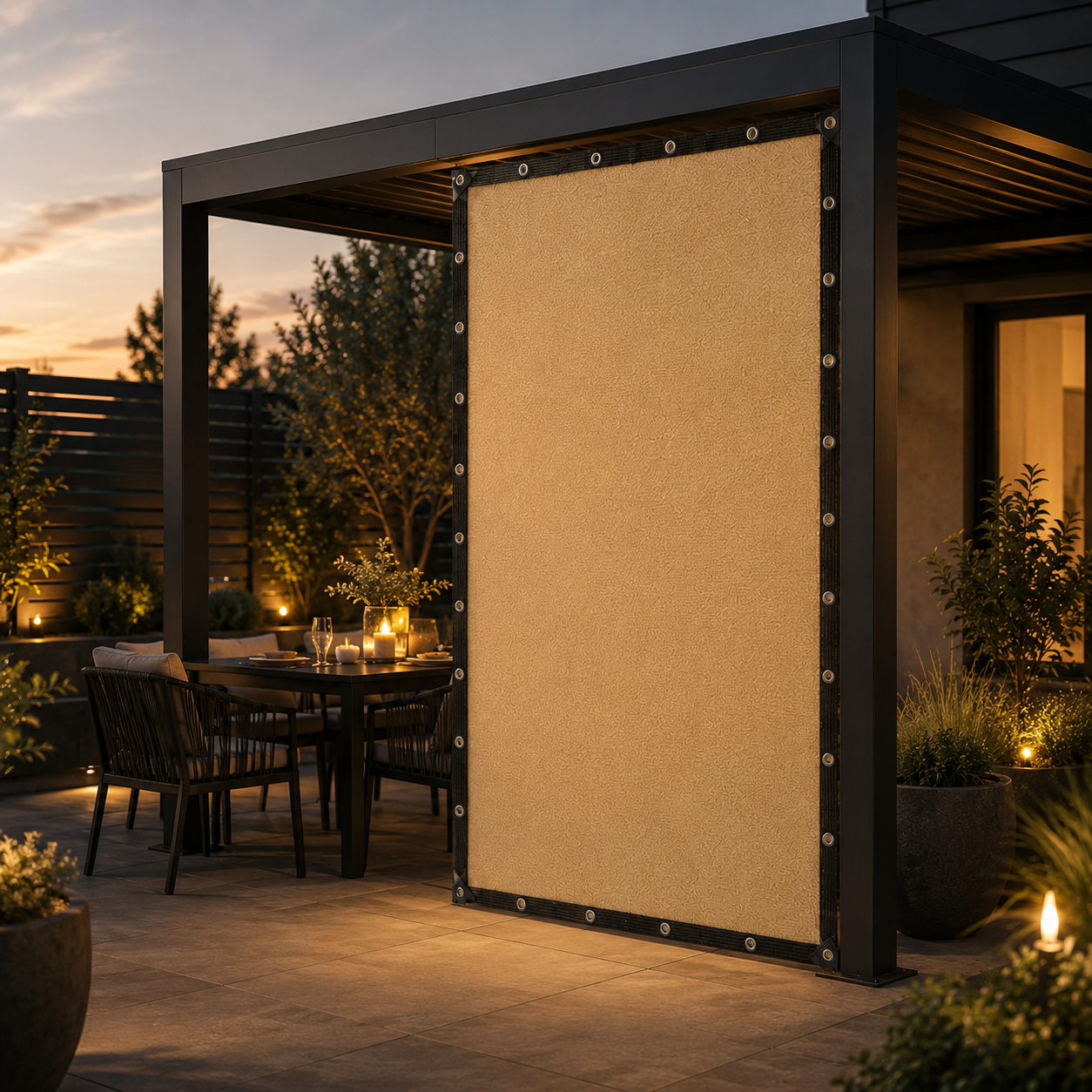 Nordspur | Shadeora Pergola Side Panel | Gazebo Side Wall Sun & Wind Screen