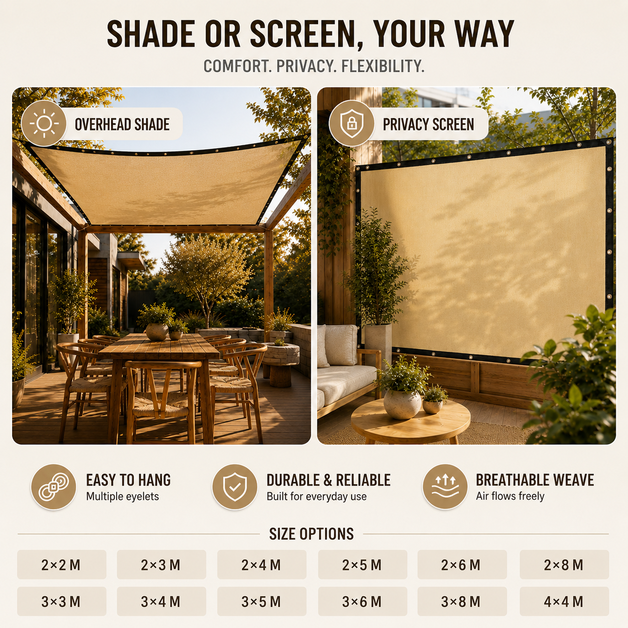 Nordspur | Shadeora Rectangular Sunshade Awning