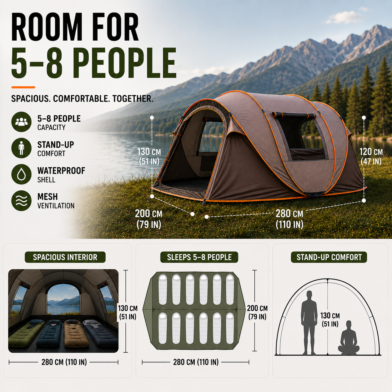 Nordspur | Shelvoo Automatic Pop Up Family Tent