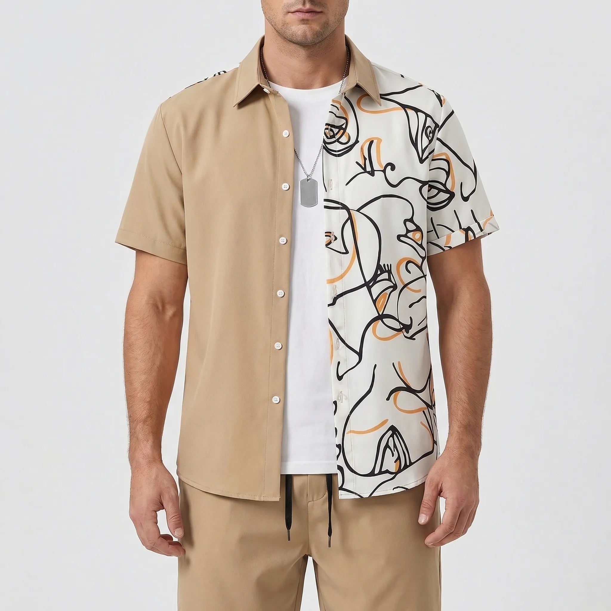 Nordspur | Shoraldo Hawaiian Print Short Sleeve Shirt And Shorts Set