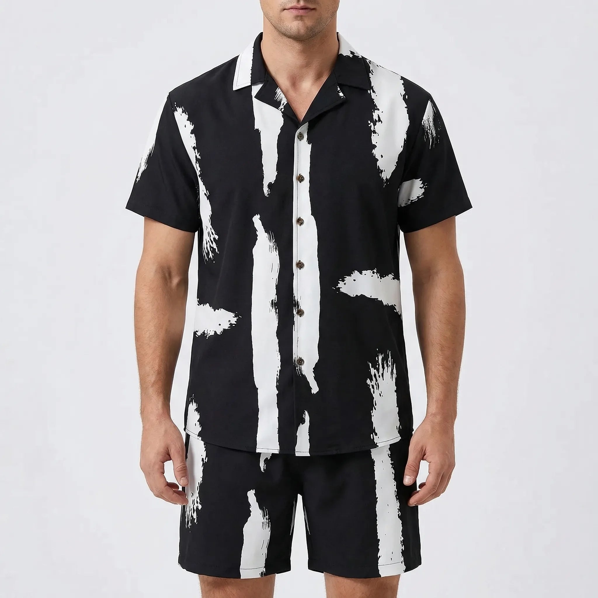 Nordspur | Shoraldo Hawaiian Print Short Sleeve Shirt And Shorts Set