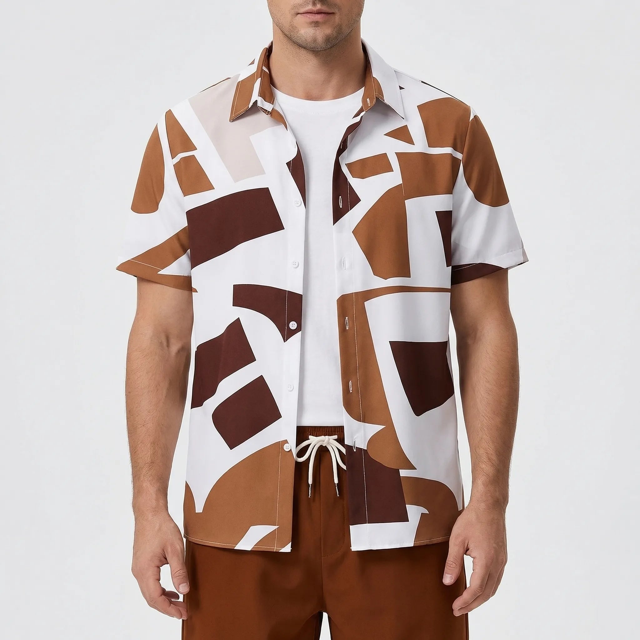 Nordspur | Shoraldo Hawaiian Print Short Sleeve Shirt And Shorts Set