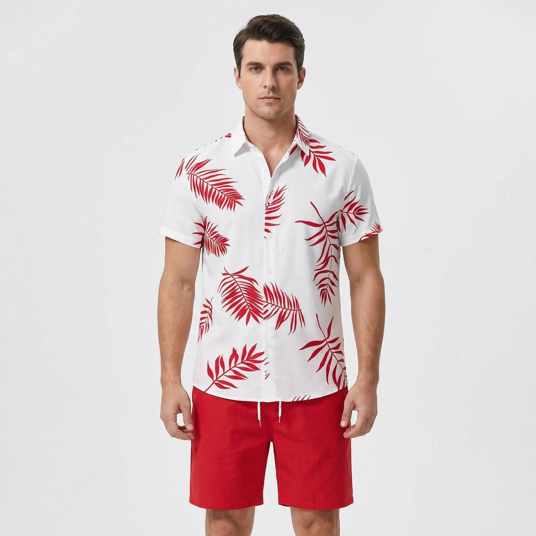 Nordspur | Shoraldo Hawaiian Print Short Sleeve Shirt And Shorts Set