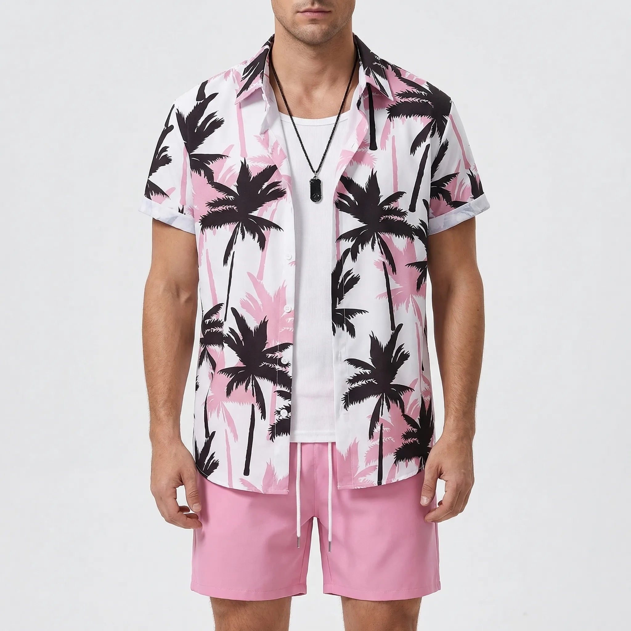 Nordspur | Shoraldo Hawaiian Print Short Sleeve Shirt And Shorts Set