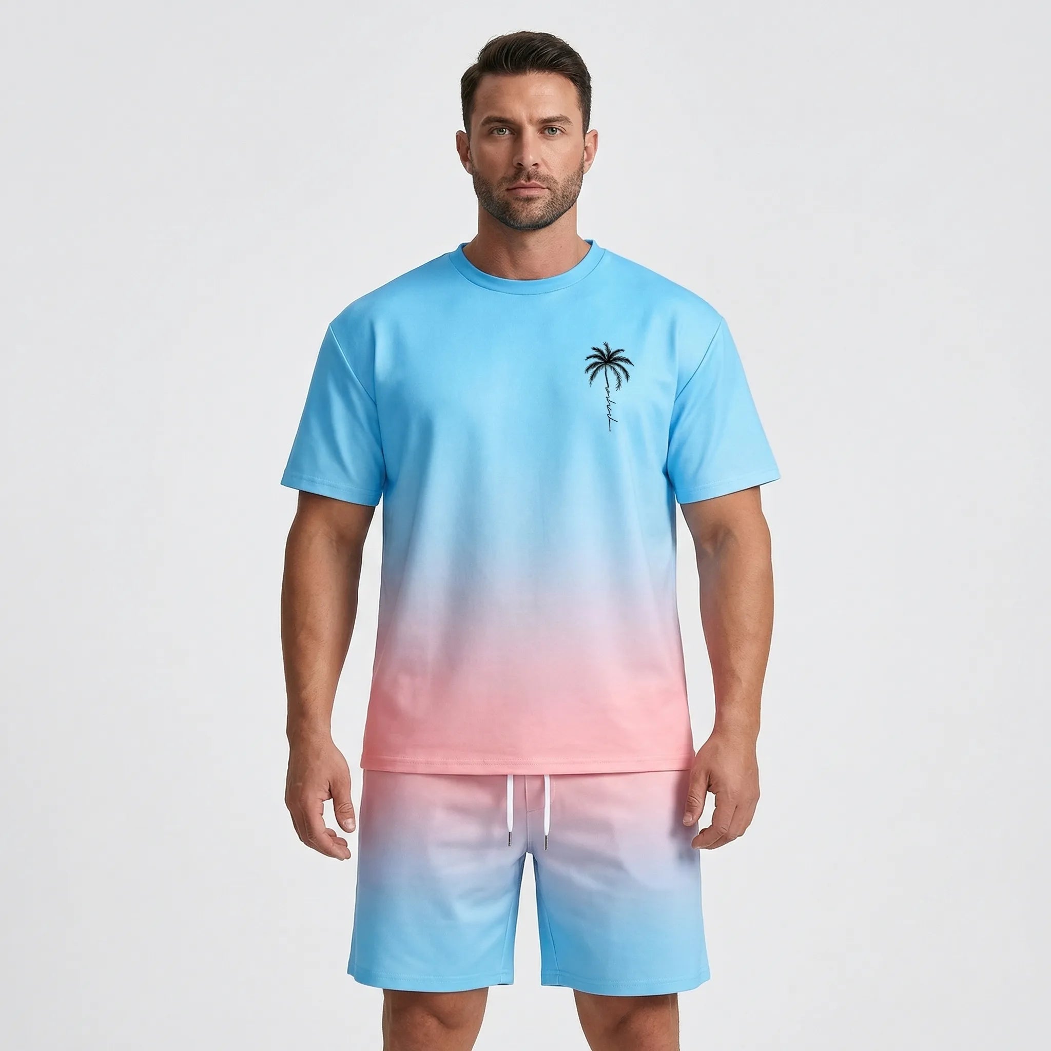 Nordspur | Shoreline Gradient Print Hawaiian Matching Set