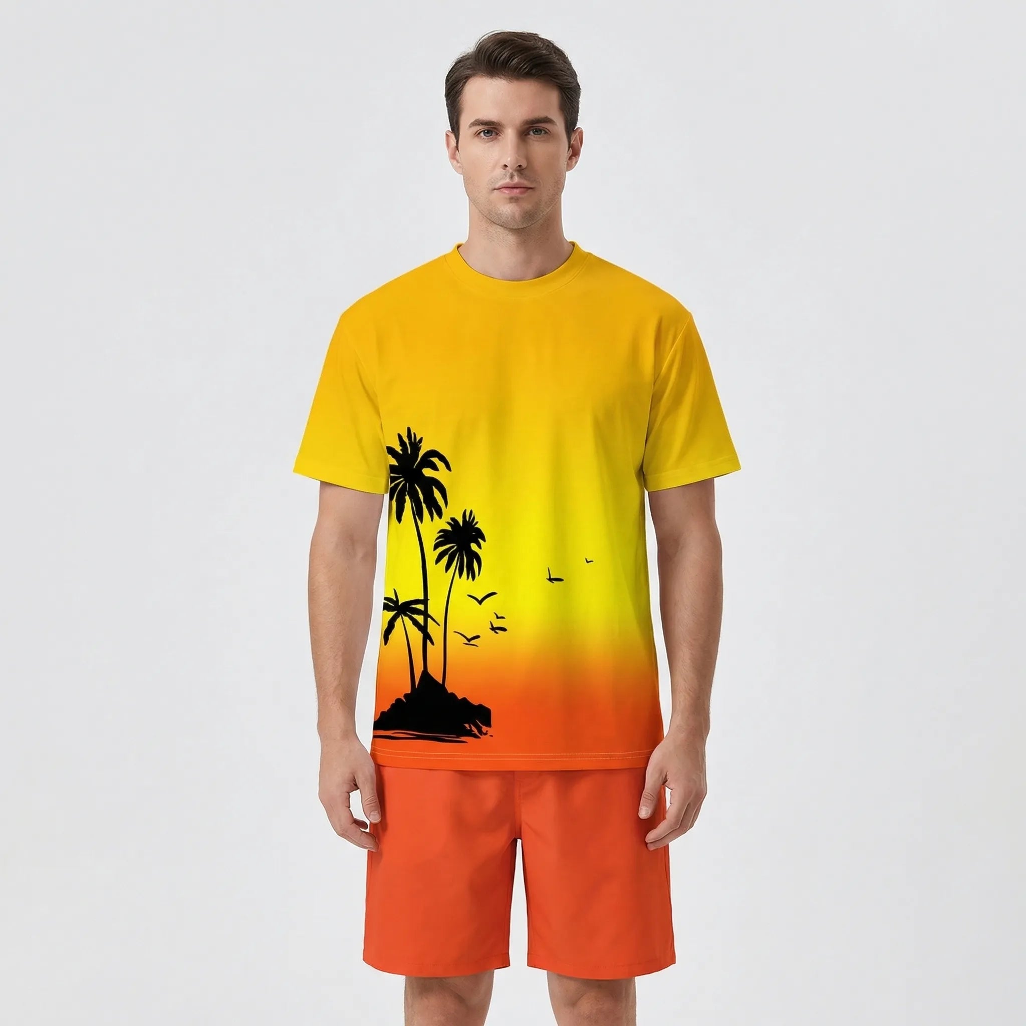 Nordspur | Shoreline Gradient Print Hawaiian Matching Set
