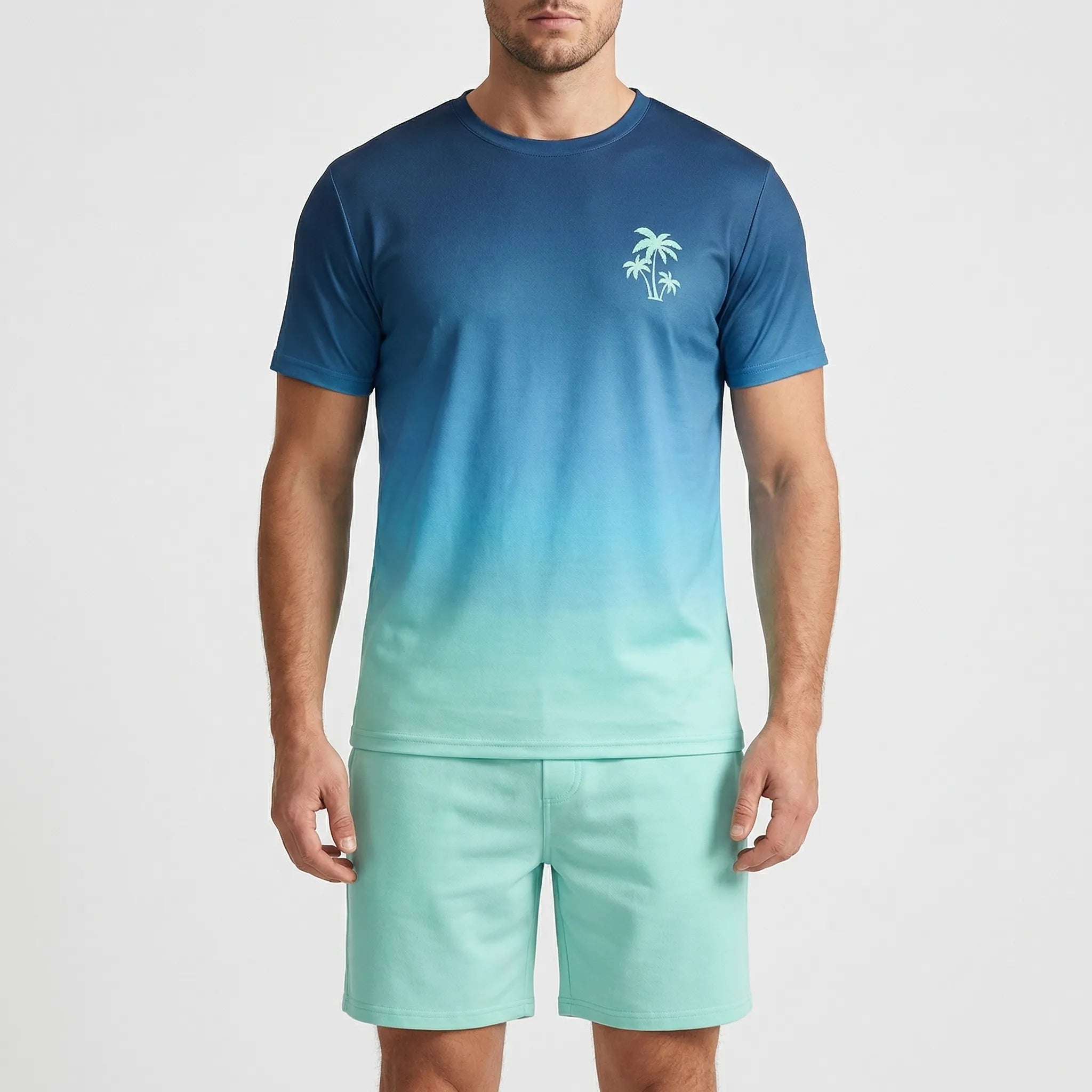 Nordspur | Shoreline Gradient Print Hawaiian Matching Set