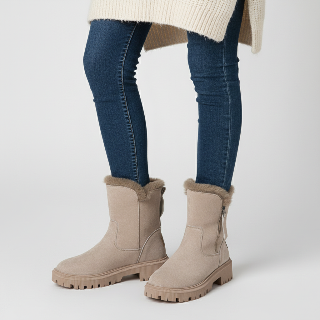 Nordspur | Short Plush Suede Boots
