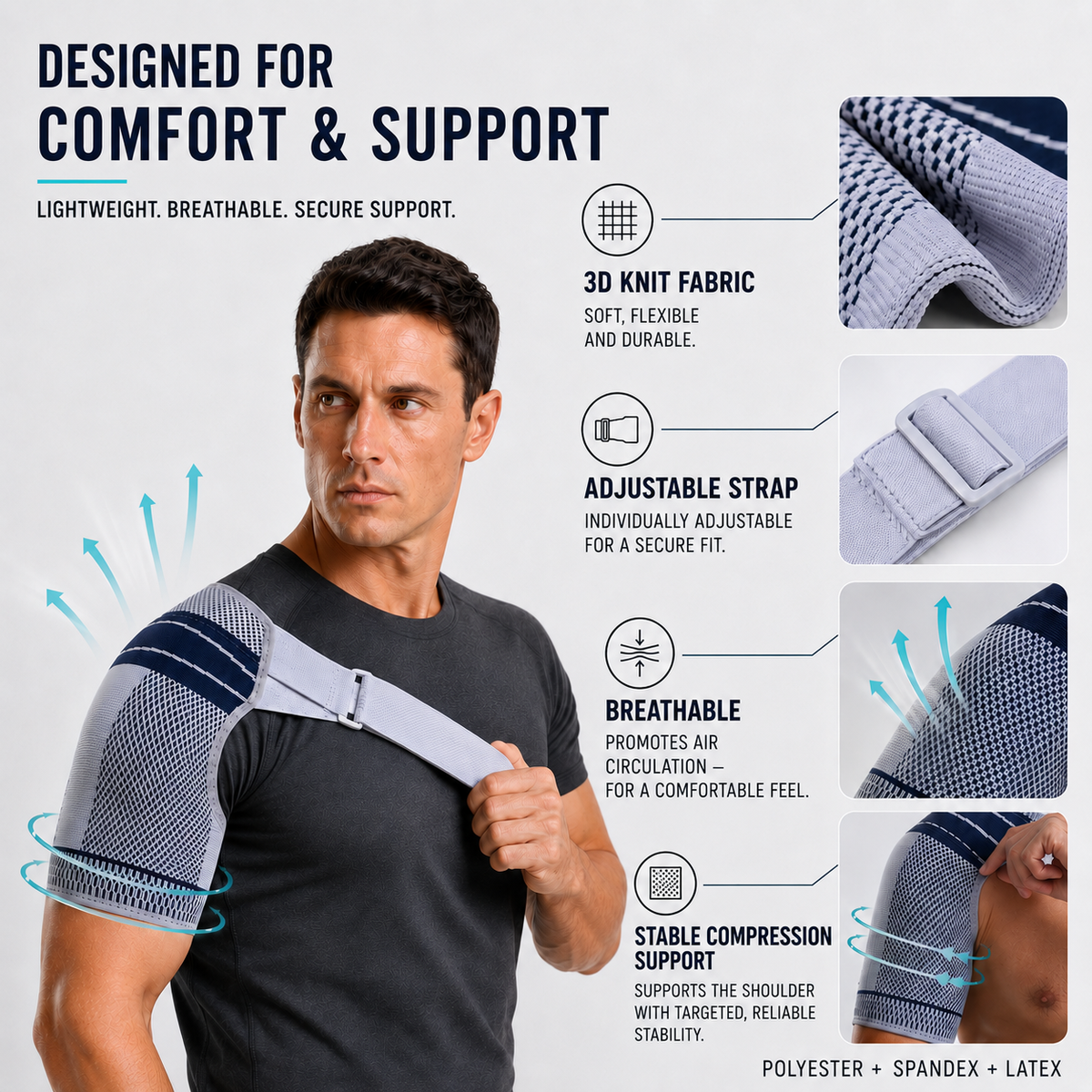 Nordspur | Shouldenex Adjustable Shoulder Compression Brace