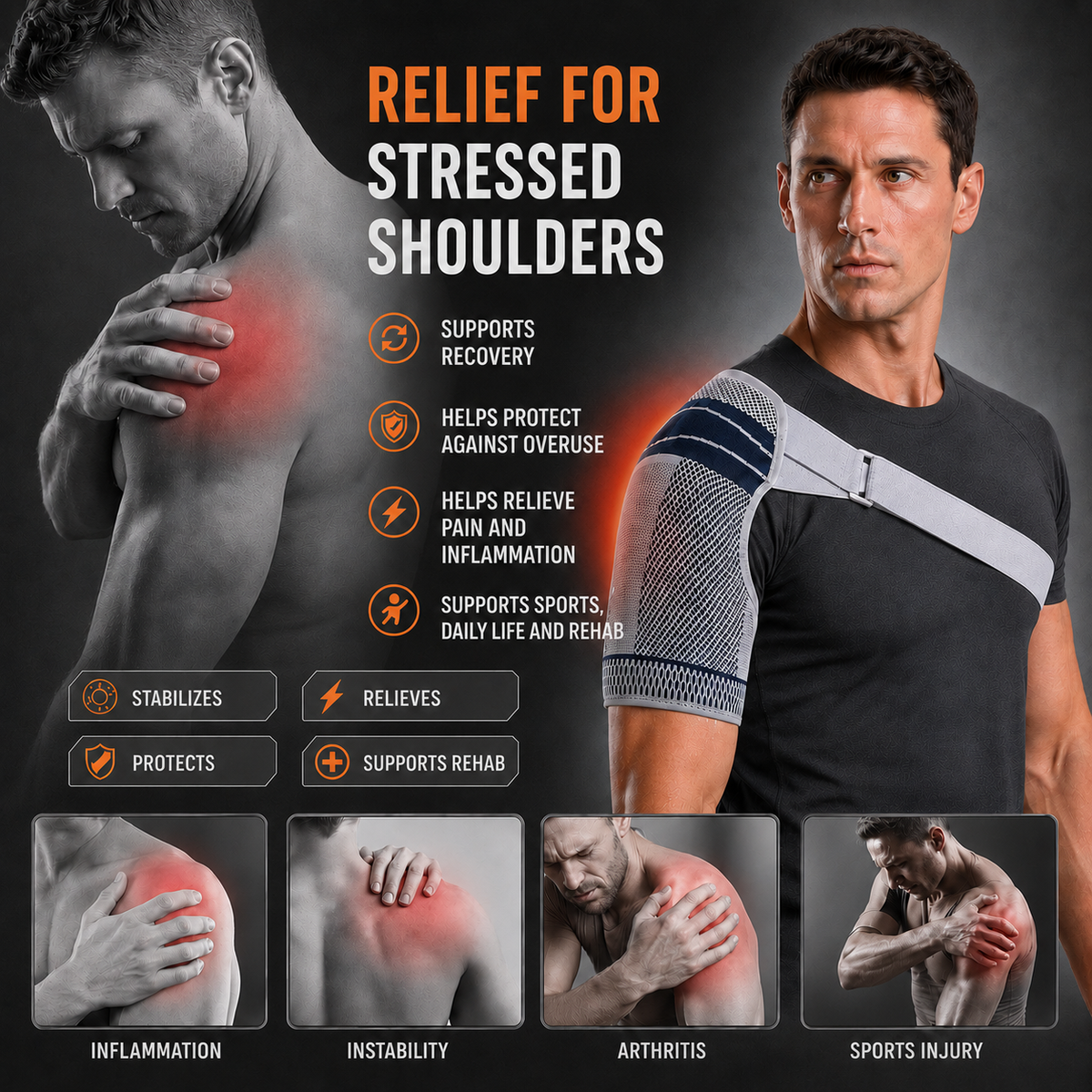 Nordspur | Shouldenex Adjustable Shoulder Compression Brace