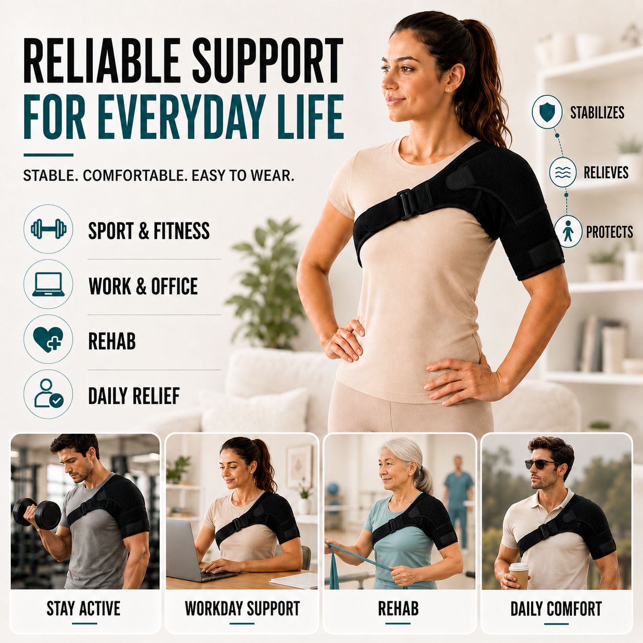 Nordspur | Shouldrax Adjustable Shoulder Support Wrap