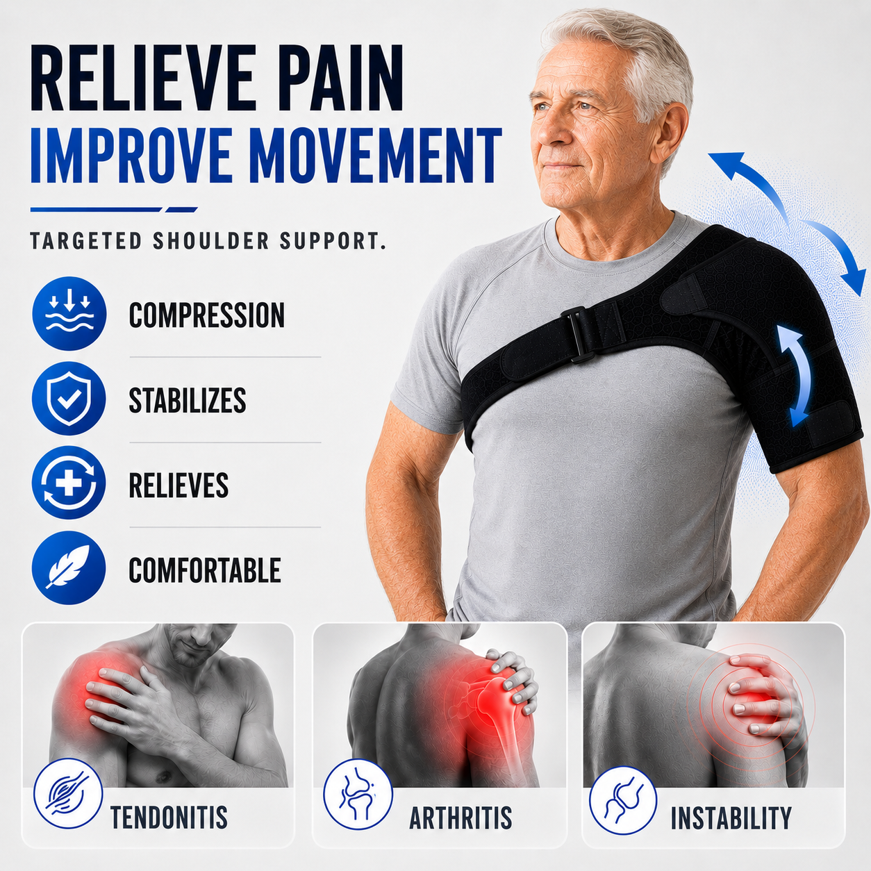 Nordspur | Shouldrax Adjustable Shoulder Support Wrap