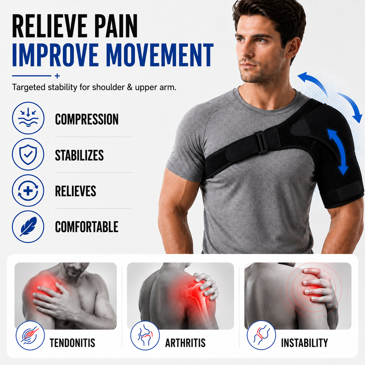 Nordspur | Shouldraze Adjustable Unilateral Shoulder Brace
