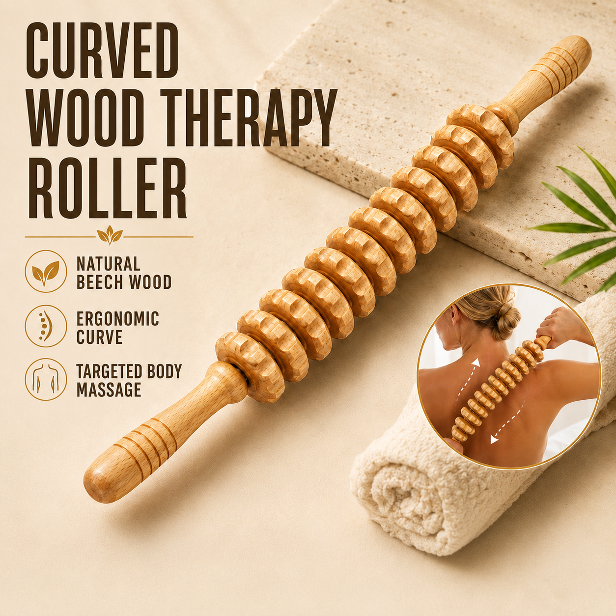 Nordspur | Silvoroam Curved Wooden Body Roller