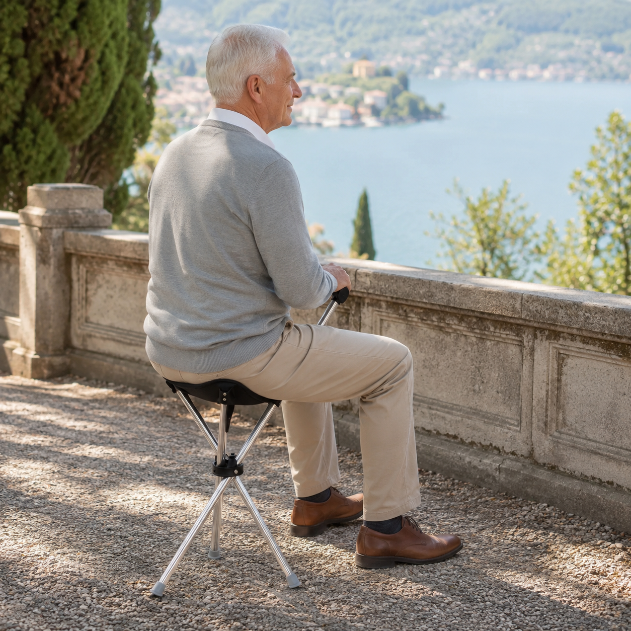 Nordspur | Sitaraid Foldable Aluminum Cane Chair