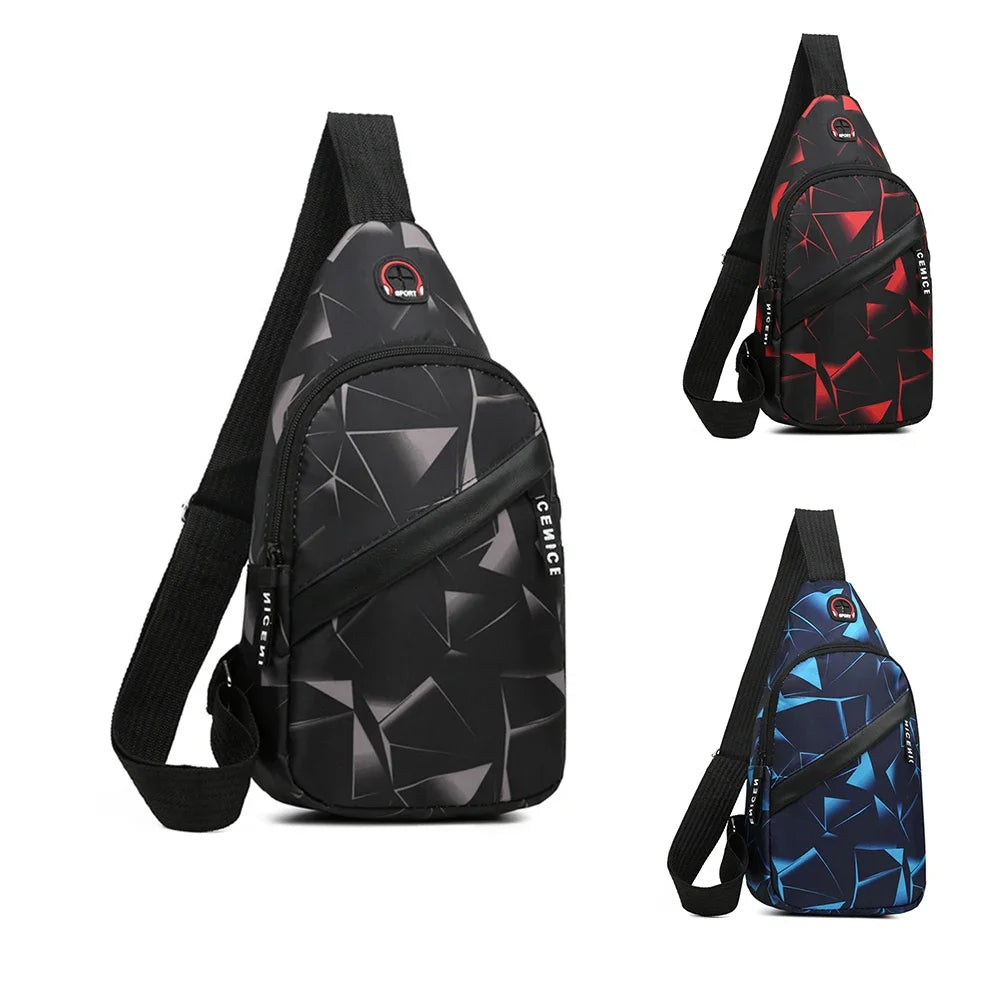 Nordspur | Slantrix Geometric Print Crossbody Chest Bag