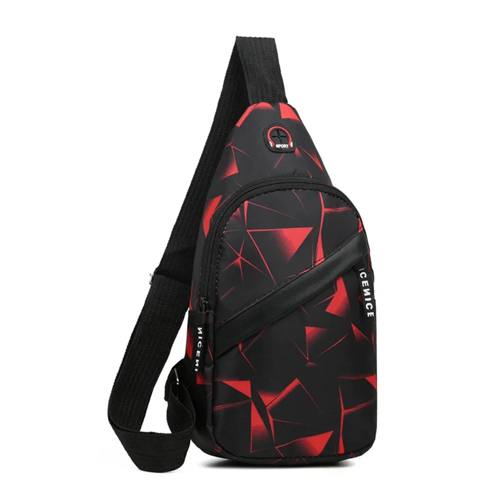Nordspur | Slantrix Geometric Print Crossbody Chest Bag