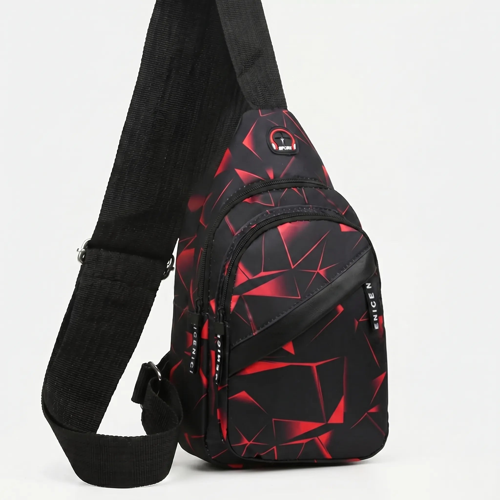Nordspur | Slantrix Geometric Print Crossbody Chest Bag