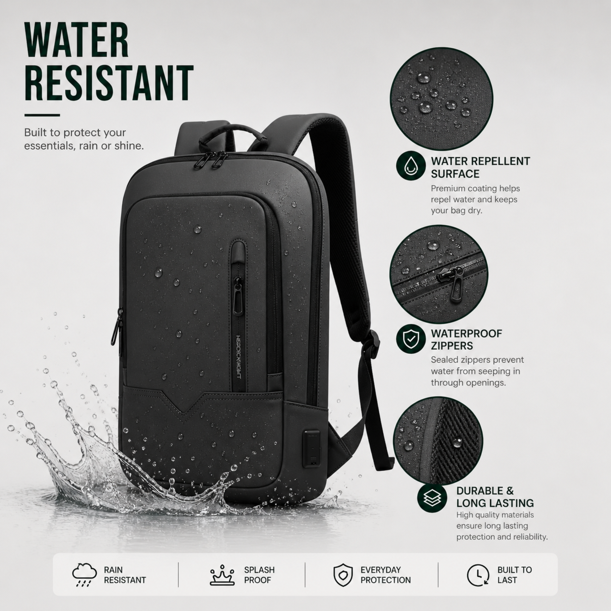 Nordspur | Slate Commuter Backpack