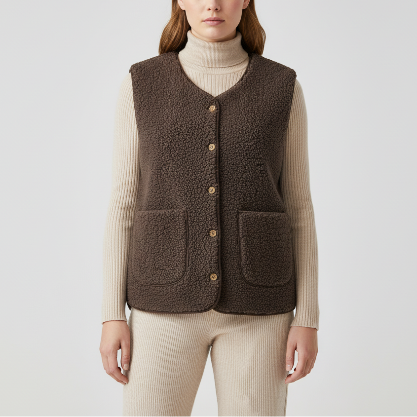 Nordspur | Sleeveless Teddy Fleece Vest