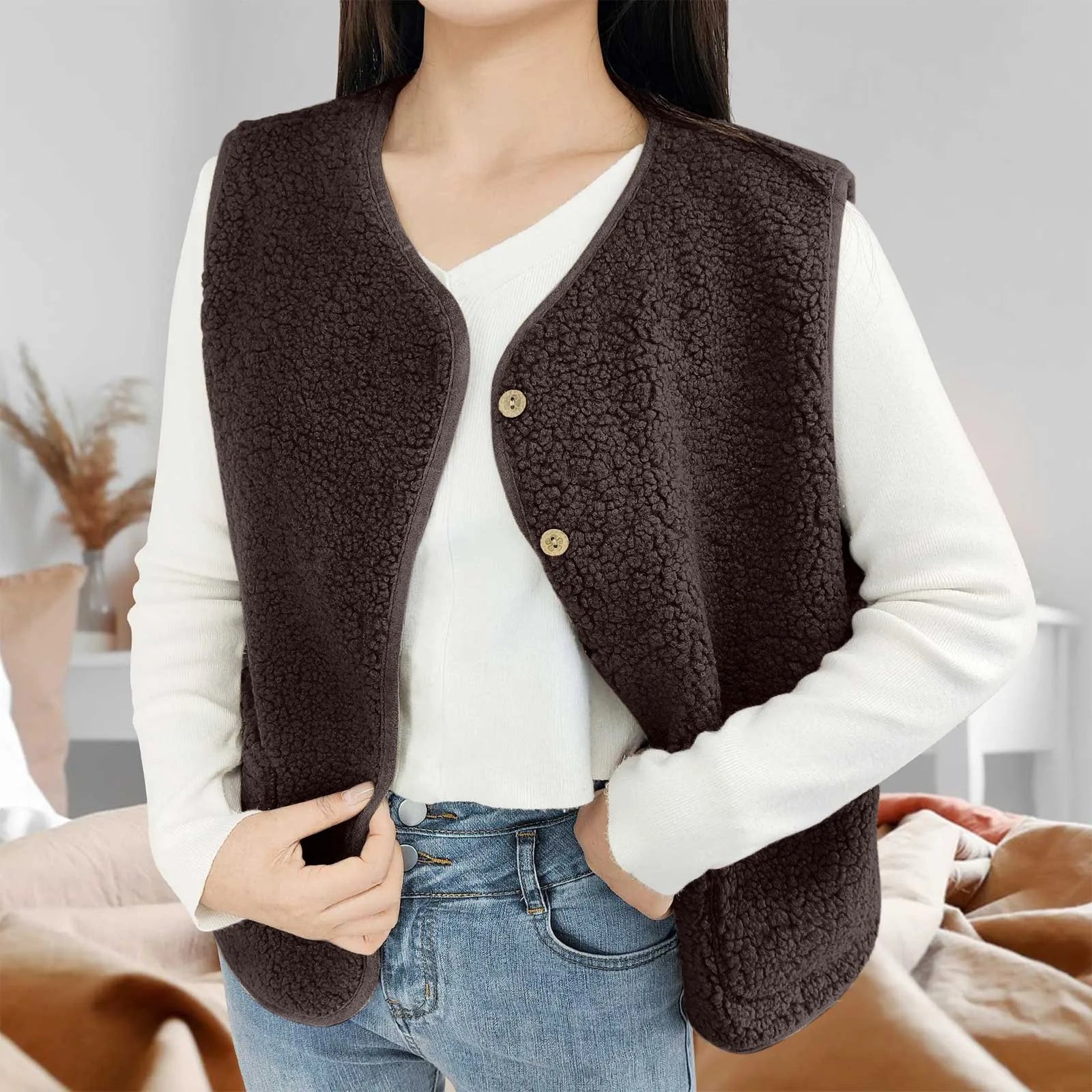 Nordspur | Sleeveless Teddy Fleece Vest