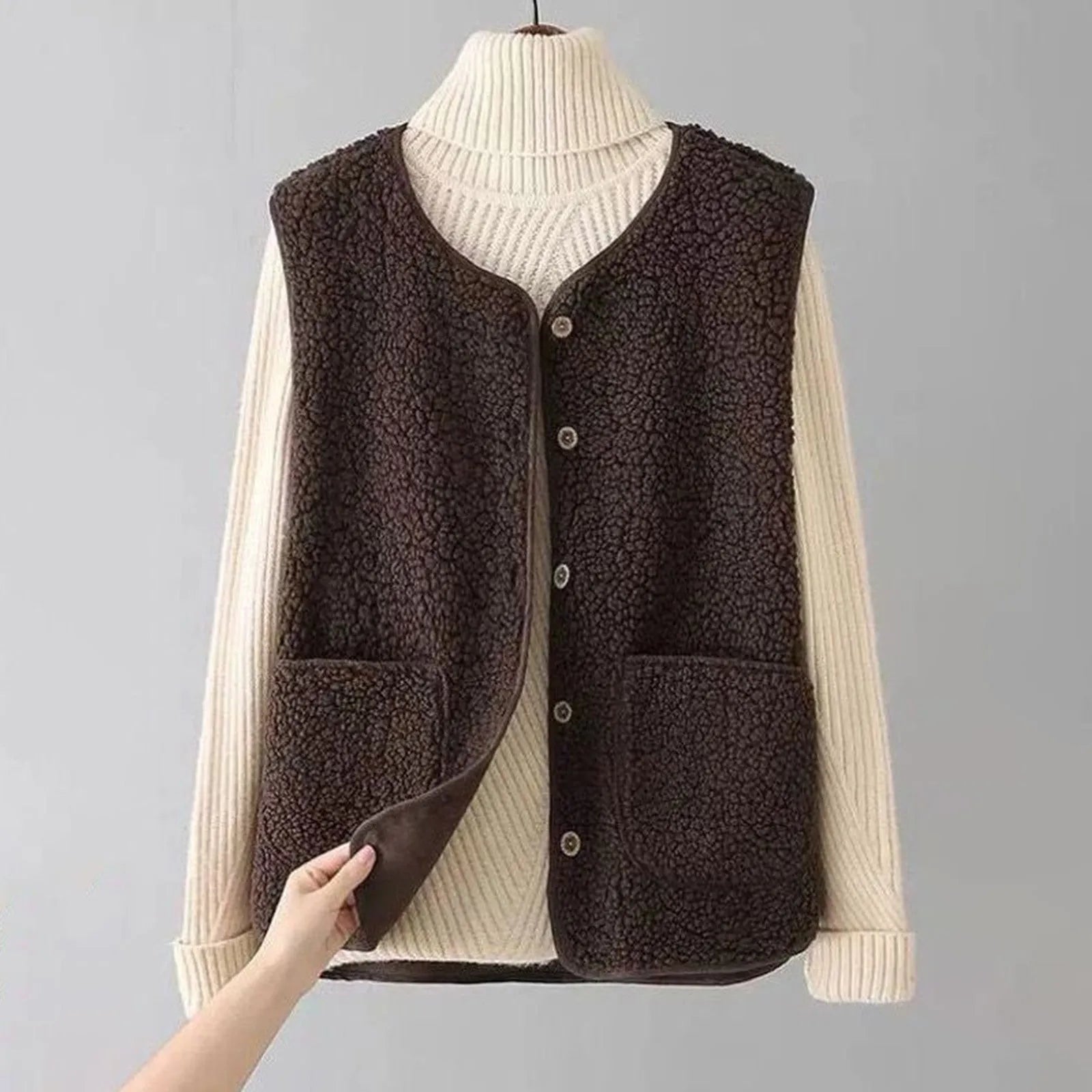 Nordspur | Sleeveless Teddy Fleece Vest