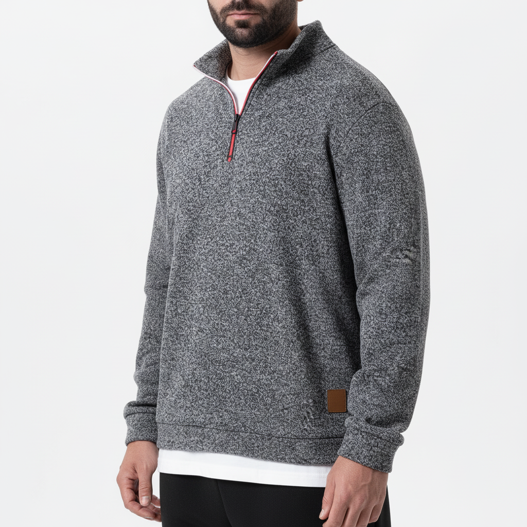 Nordspur | Slim Fit Quarter Zip Pullover