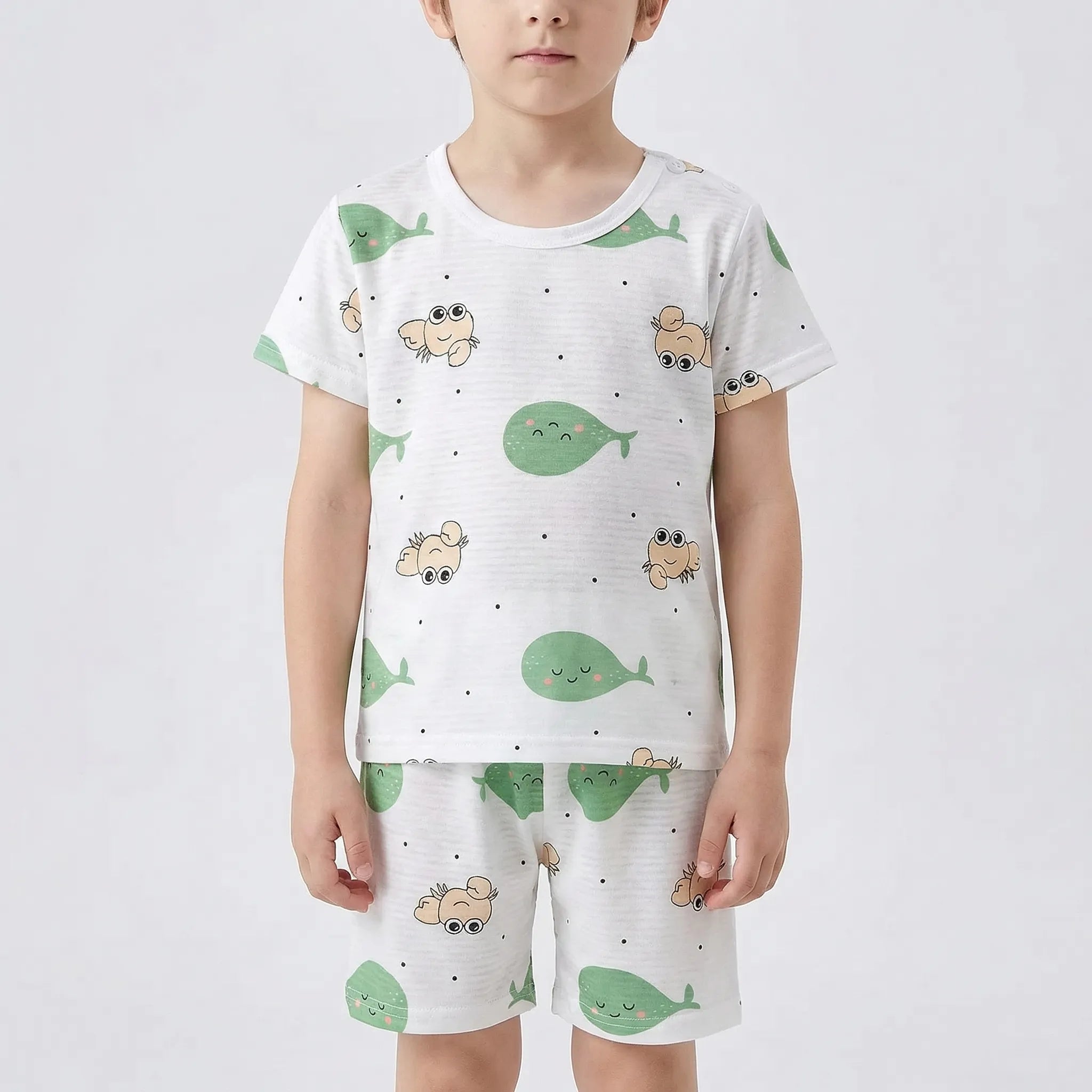 Nordspur | Slumblets Short Sleeve Top And Shorts Set