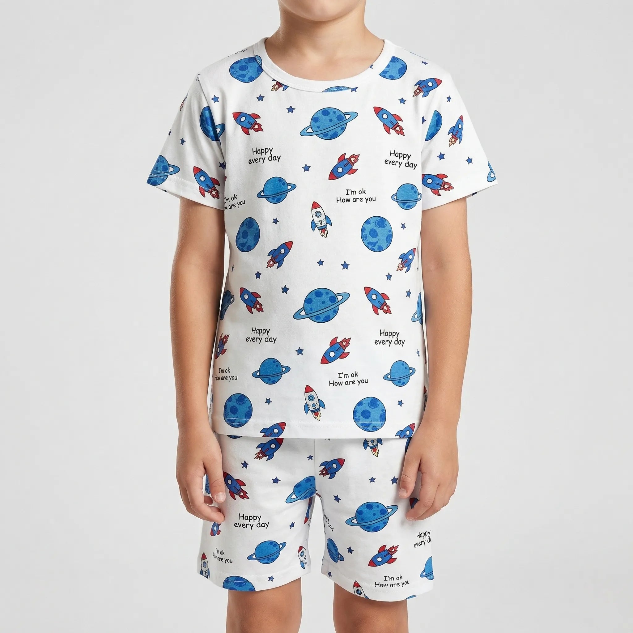 Nordspur | Slumblets Short Sleeve Top And Shorts Set