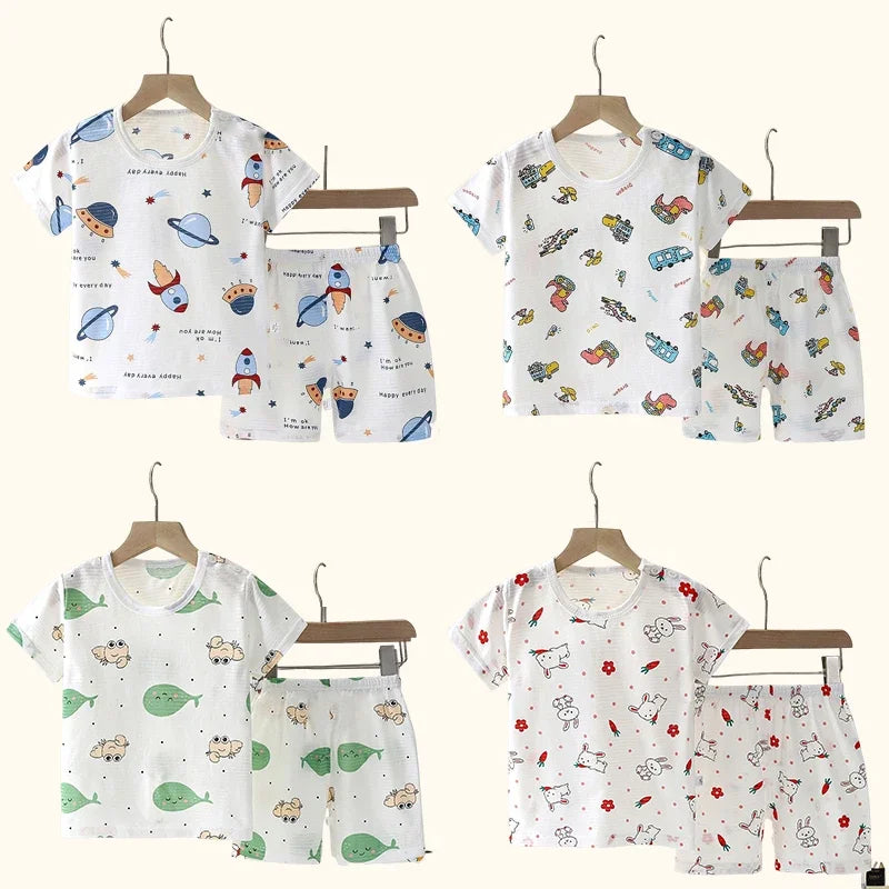 Nordspur | Slumblets Short Sleeve Top And Shorts Set