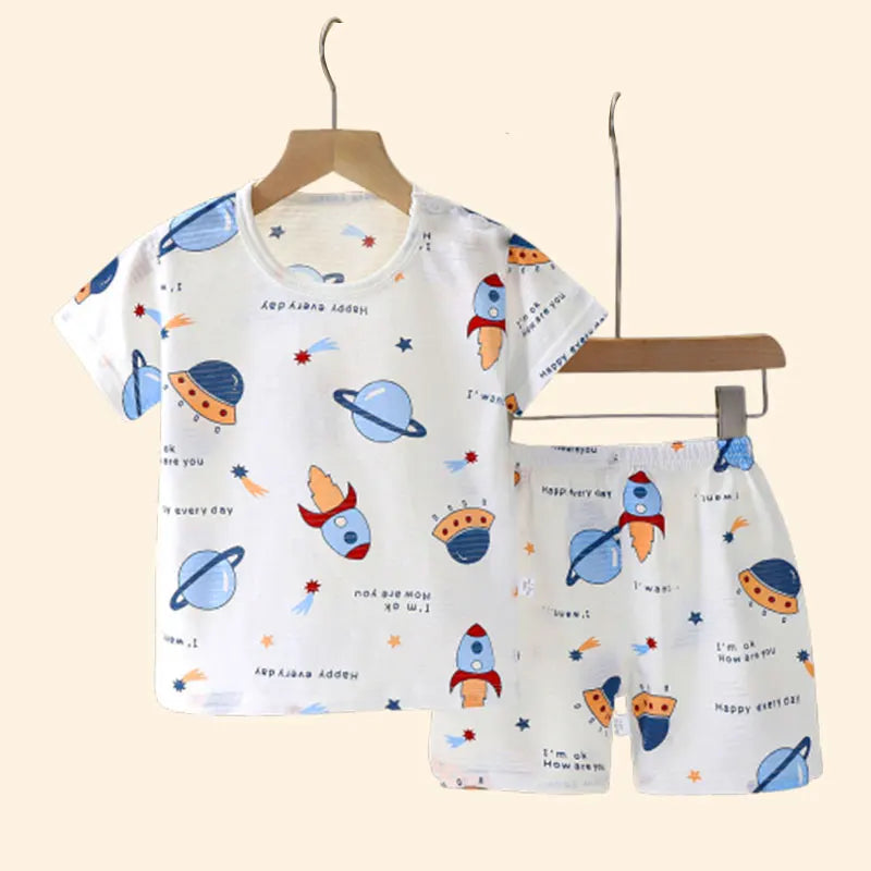 Nordspur | Slumblets Short Sleeve Top And Shorts Set