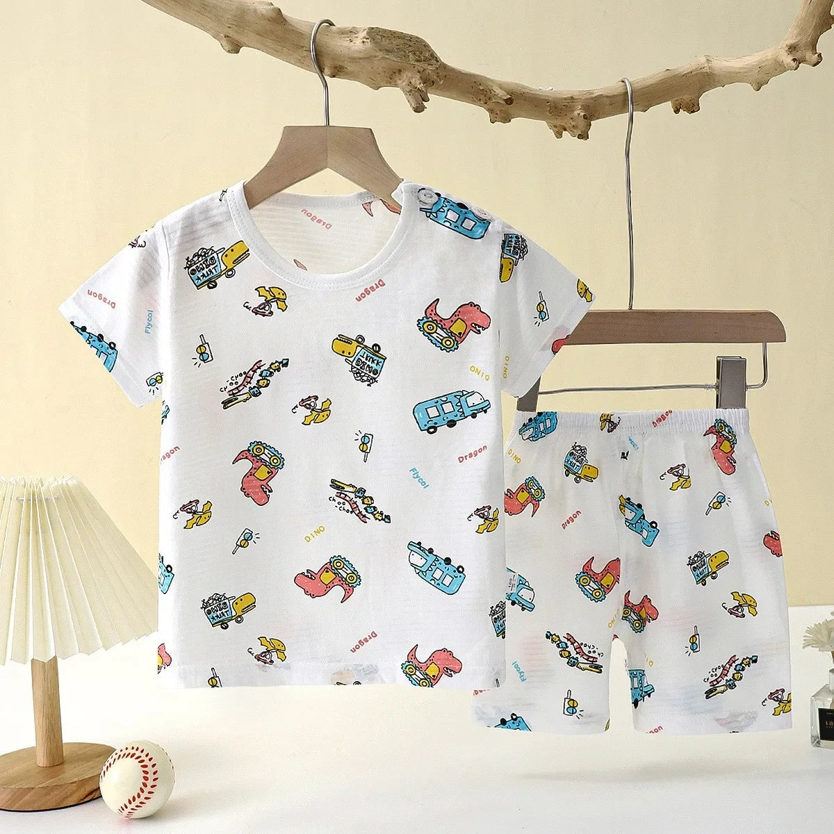 Nordspur | Slumblets Short Sleeve Top And Shorts Set