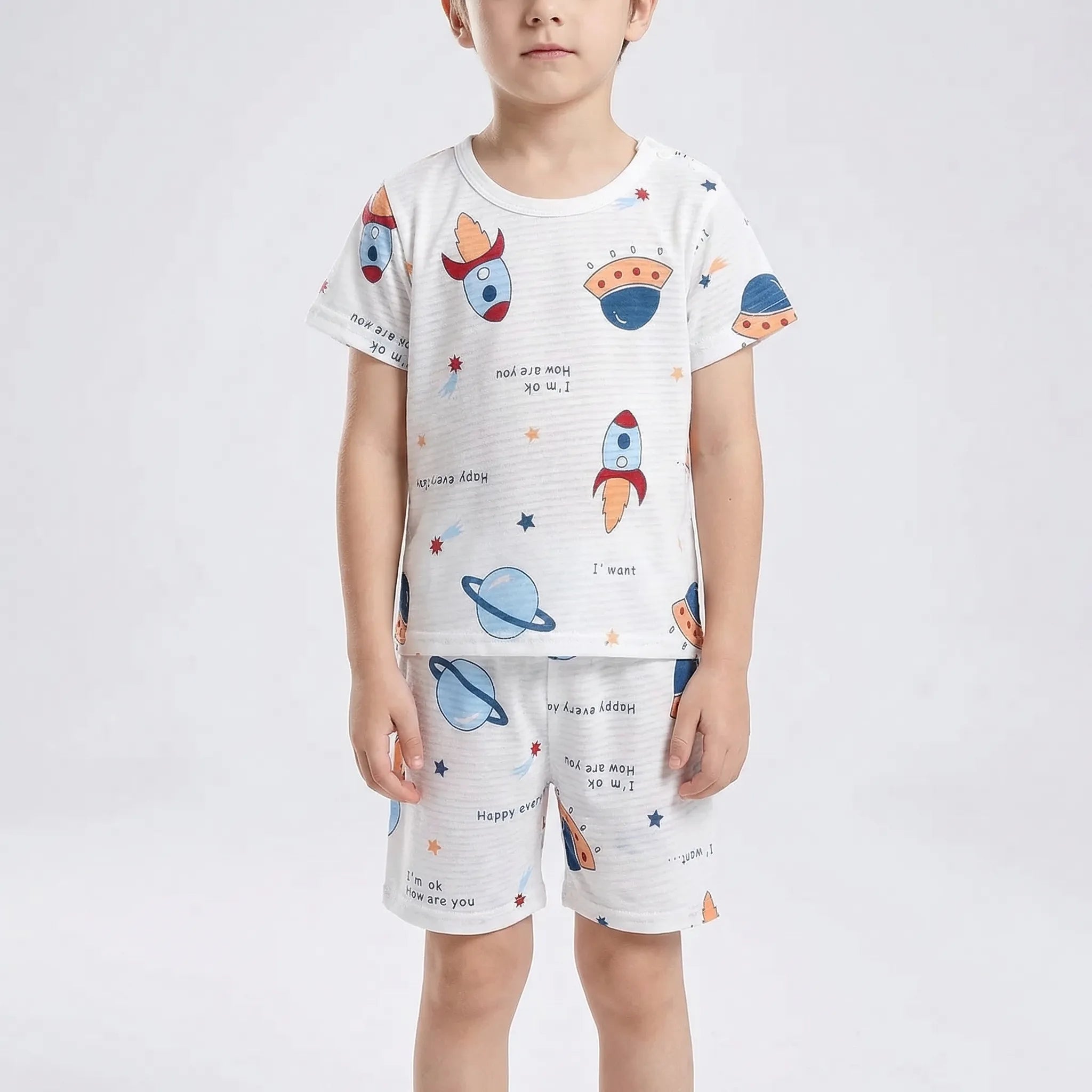Nordspur | Slumblets Short Sleeve Top And Shorts Set