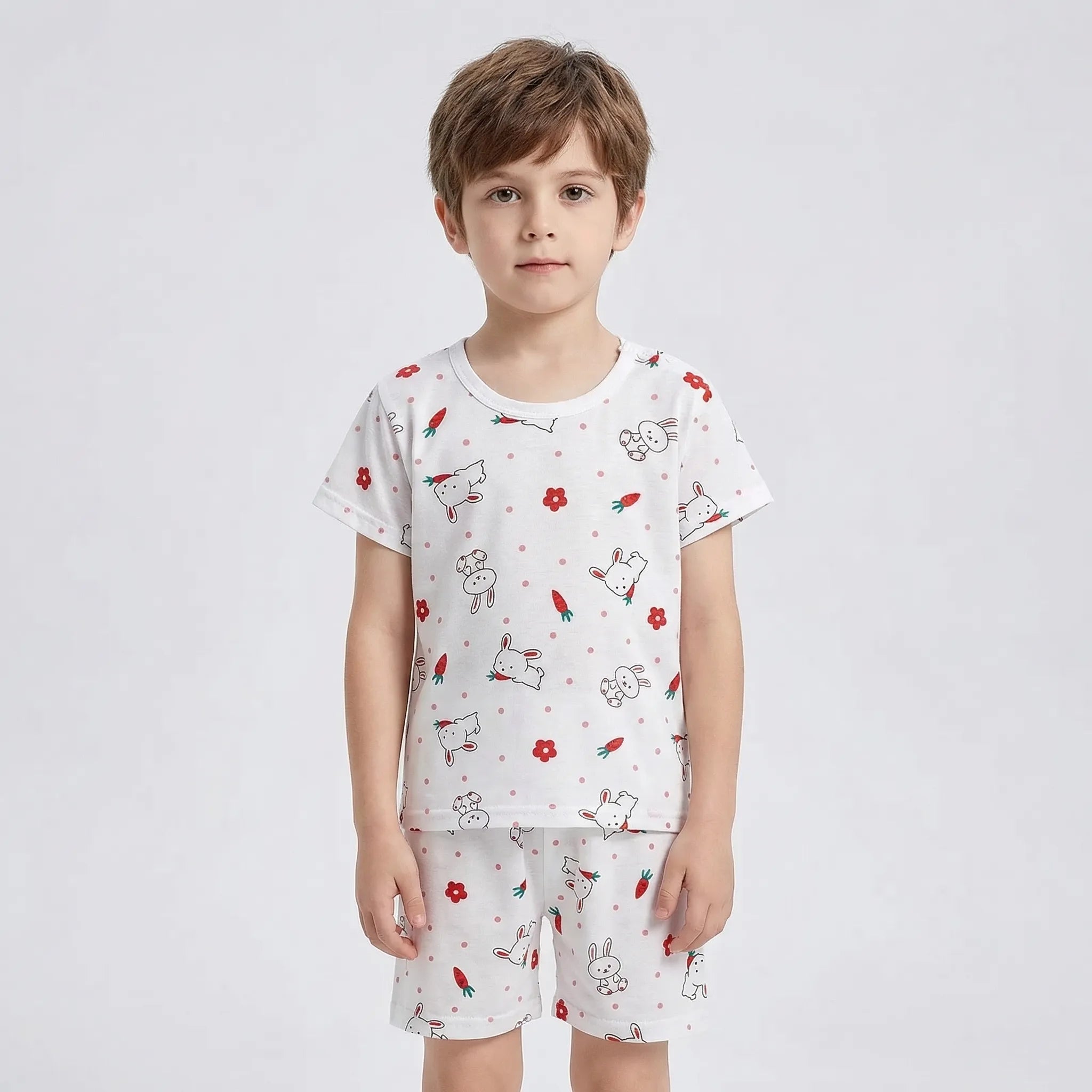 Nordspur | Slumblets Short Sleeve Top And Shorts Set