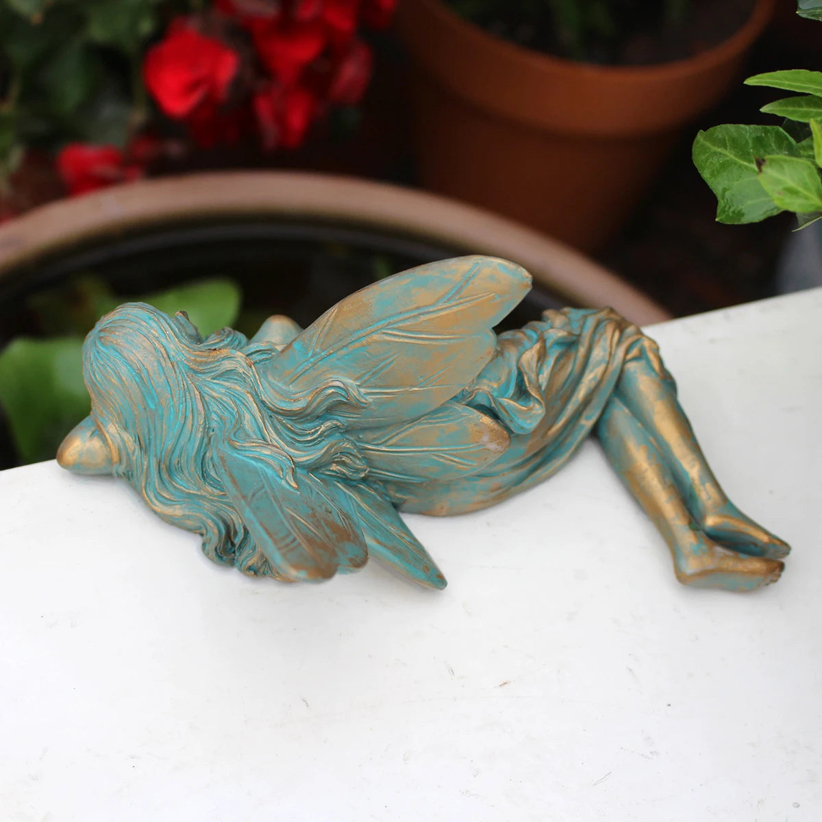 Nordspur | Slumbrix Sleeping Winged Elf Garden Figurine
