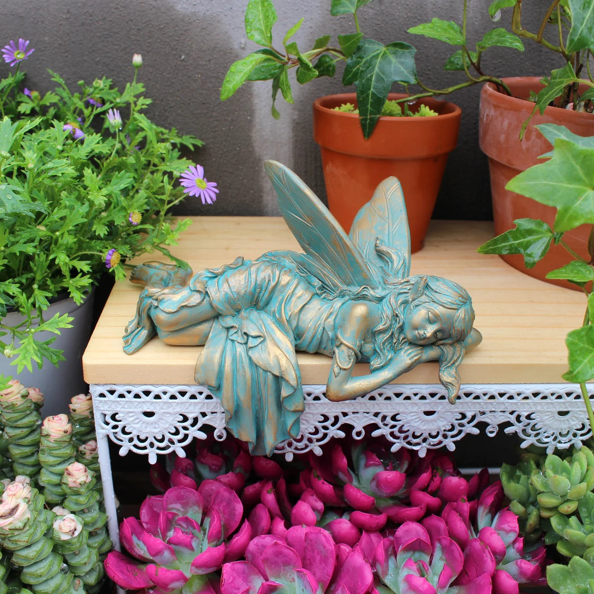 Nordspur | Slumbrix Sleeping Winged Elf Garden Figurine