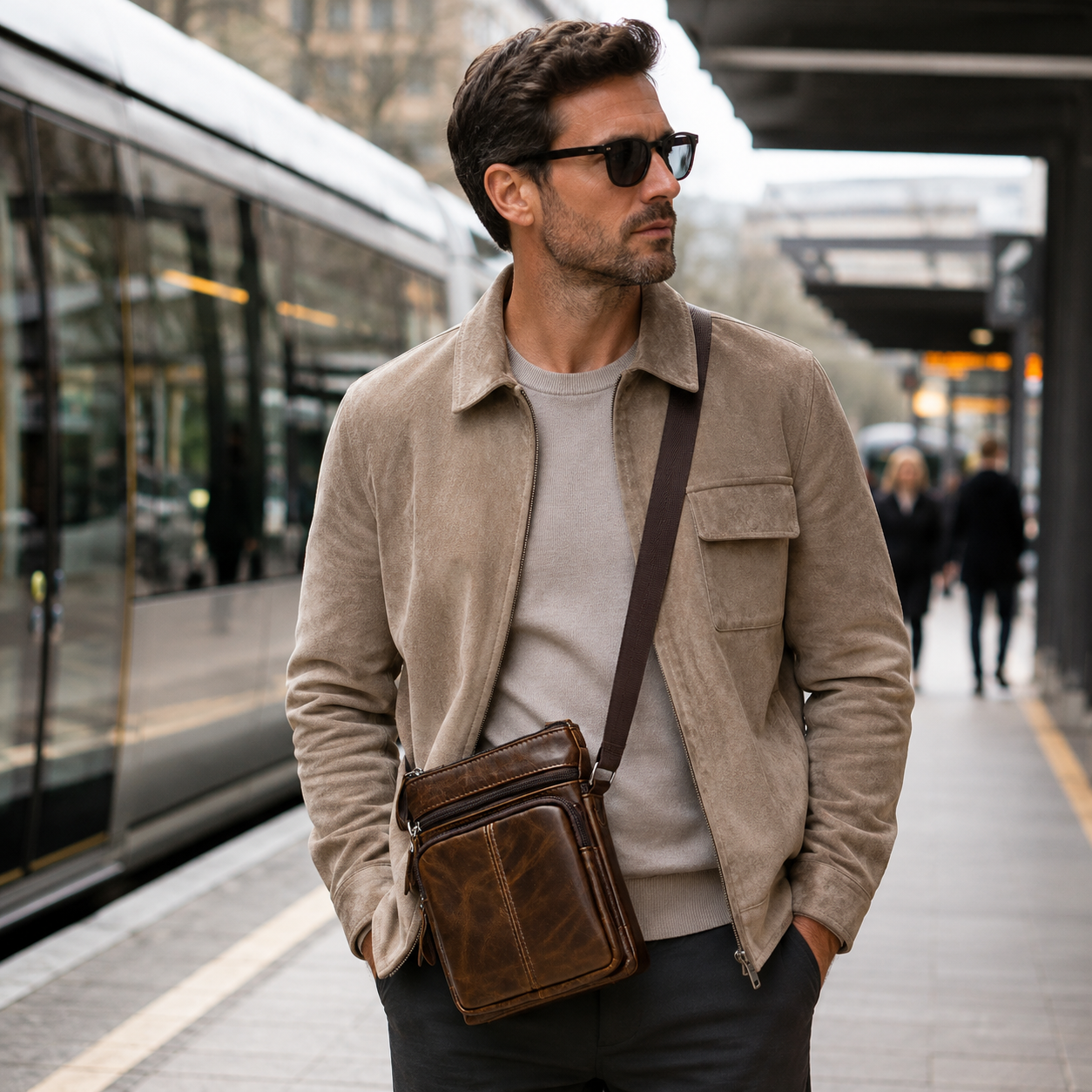 Nordspur | Small Genuine Messenger Handbag
