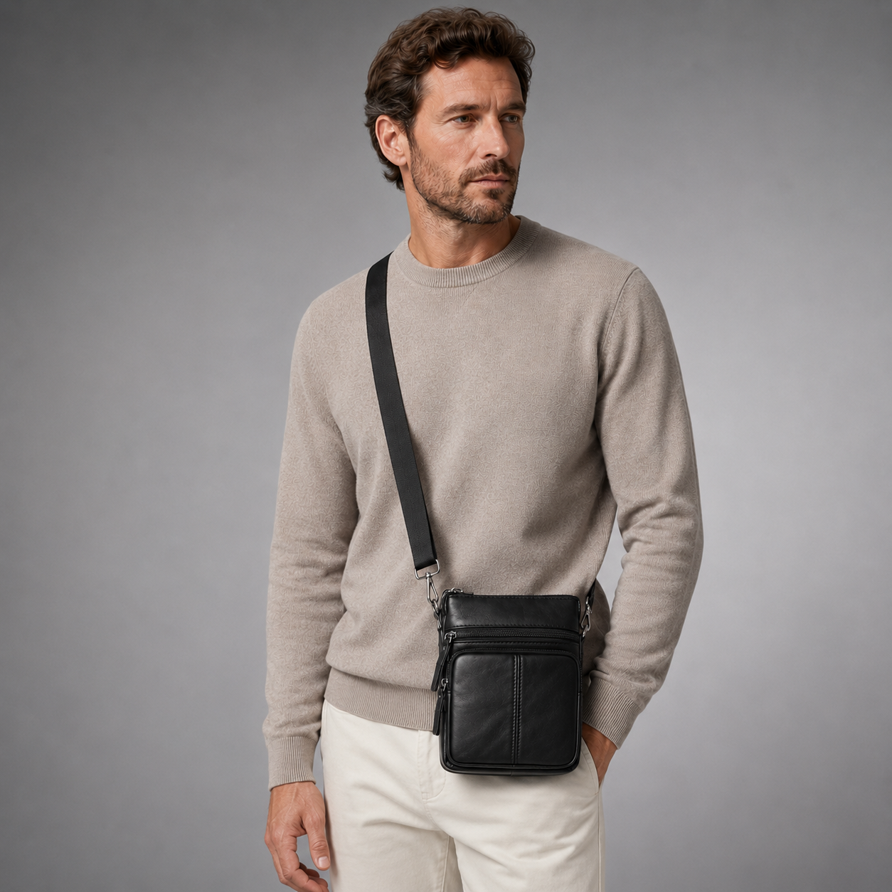 Nordspur | Small Genuine Messenger Handbag