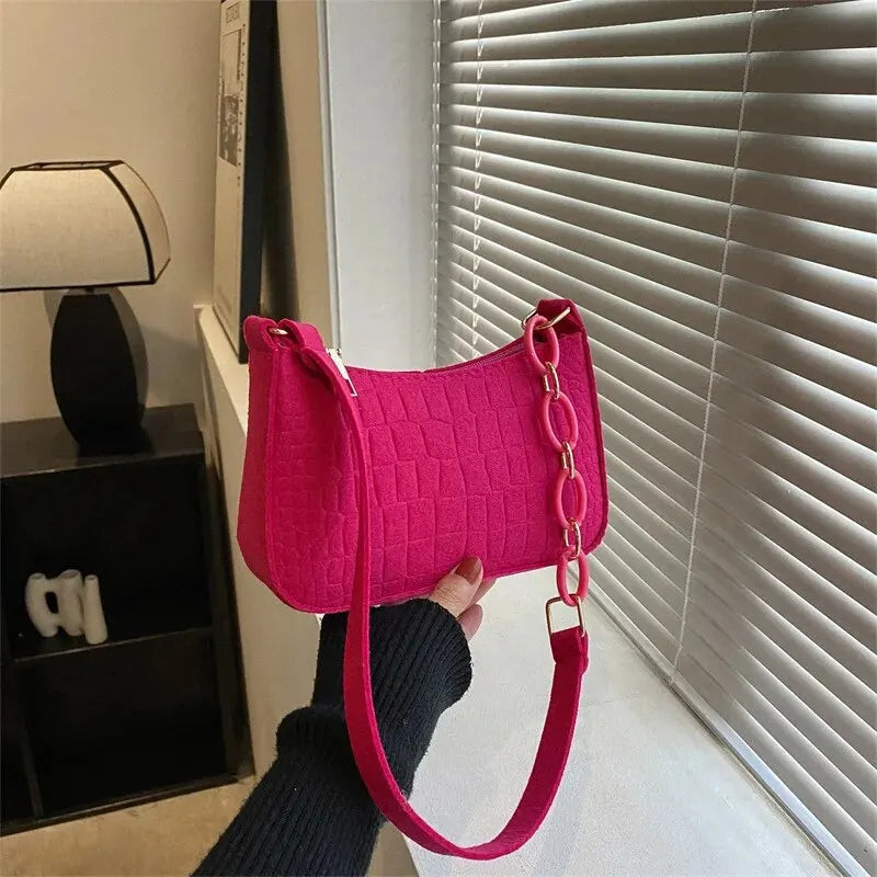 Nordspur | Small Felt Crescent Tote