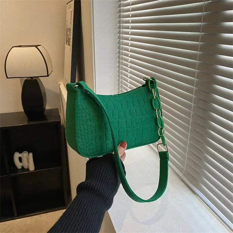 Nordspur | Small Felt Crescent Tote