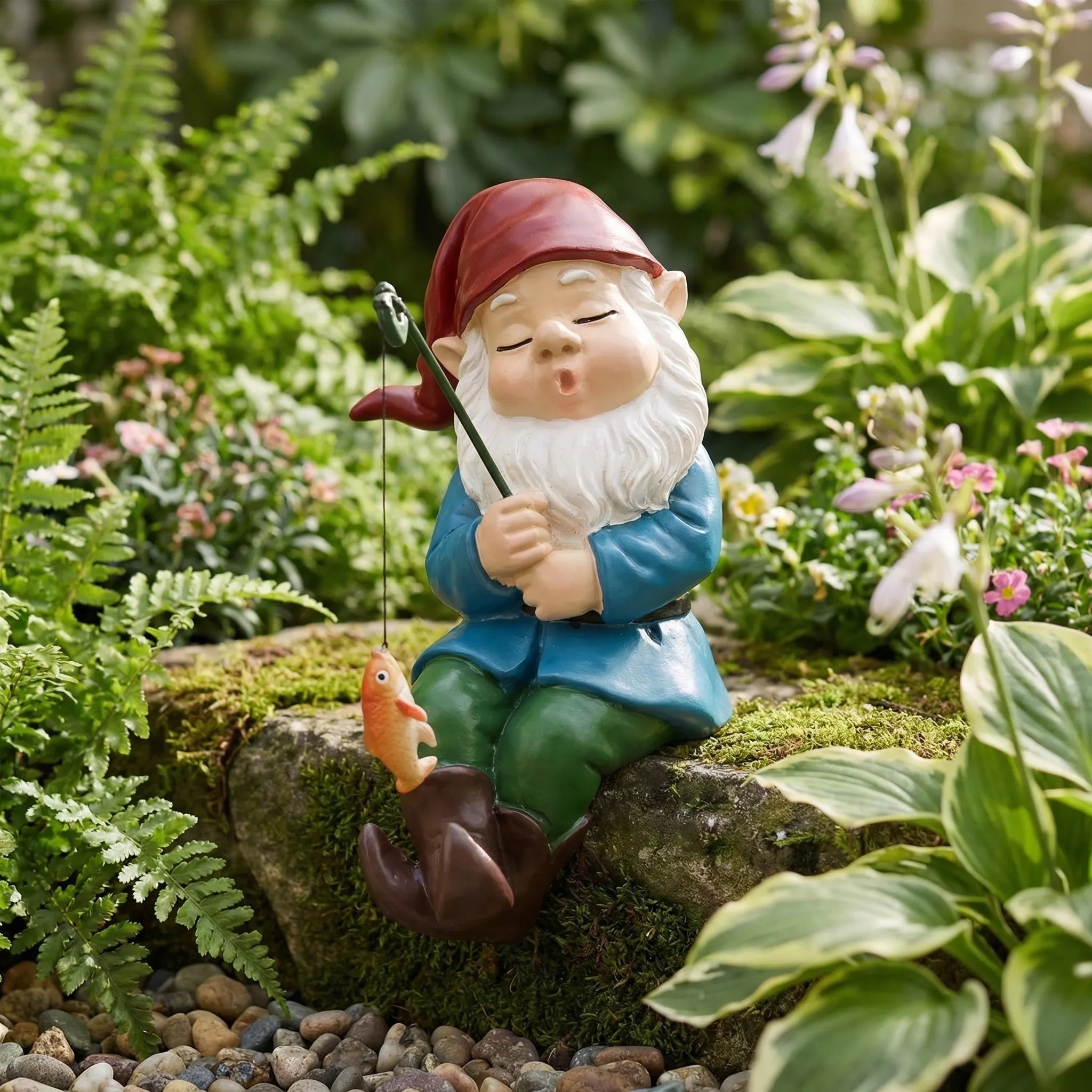 Nordspur | Snoozerod Sleeping Fishing Gnome Garden Ornament